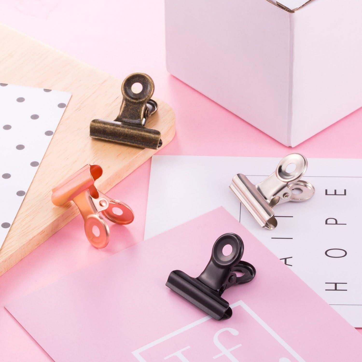 Paquete de 40 Clips de Metal Gejoy 2.21 cm Multicolor