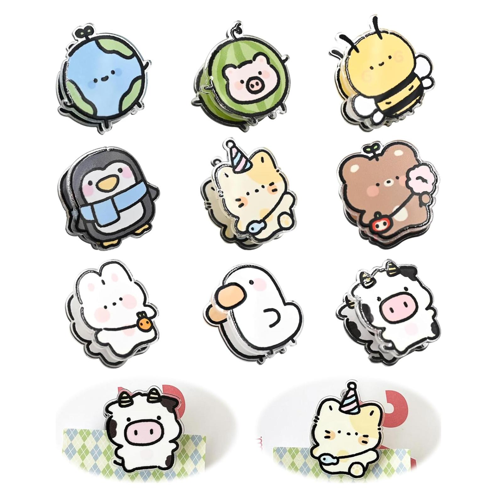 Set de 9 Clips Selladores de Comida BieFuDan - Animales