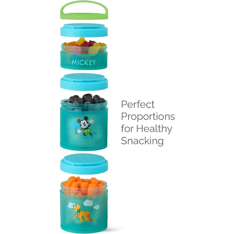 Contenedores de Snack Apilables Whiskware Disney - Set de 6