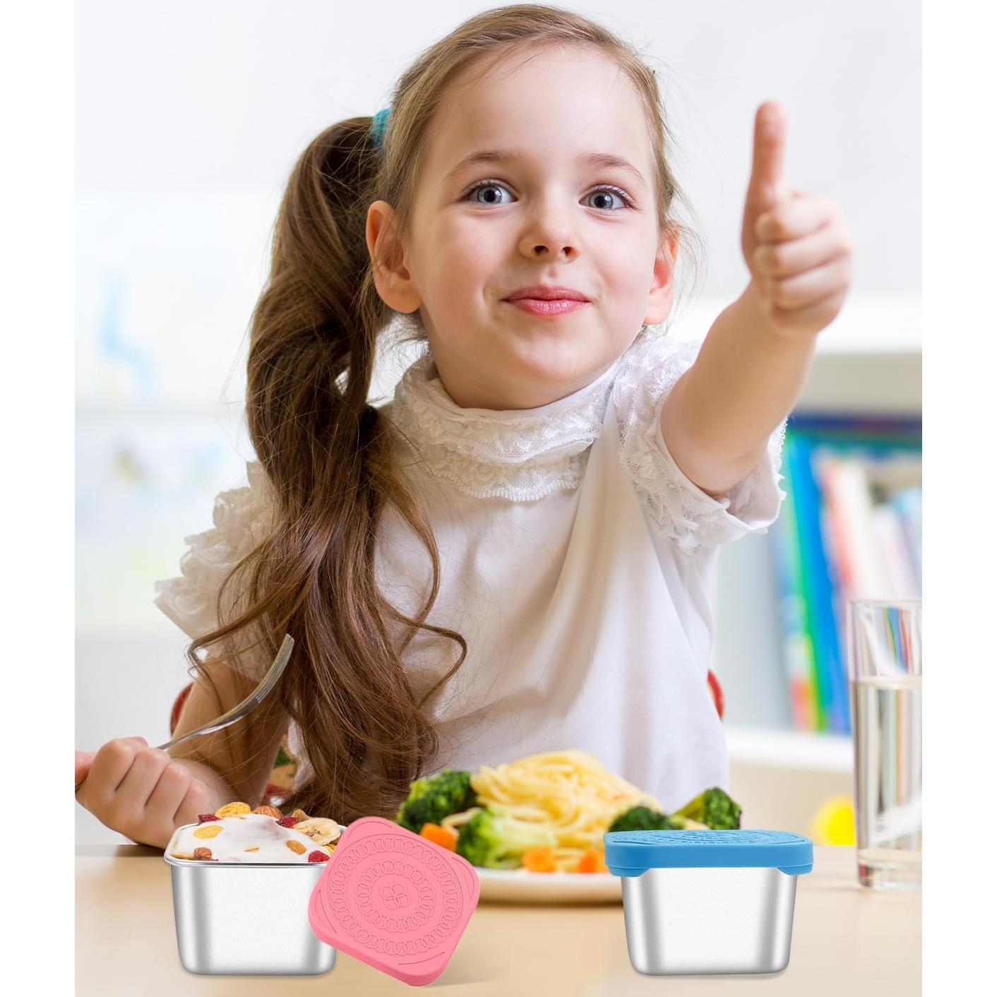 Contenedores de Snack Atecare 8 Piezas 170g Acero Inoxidable