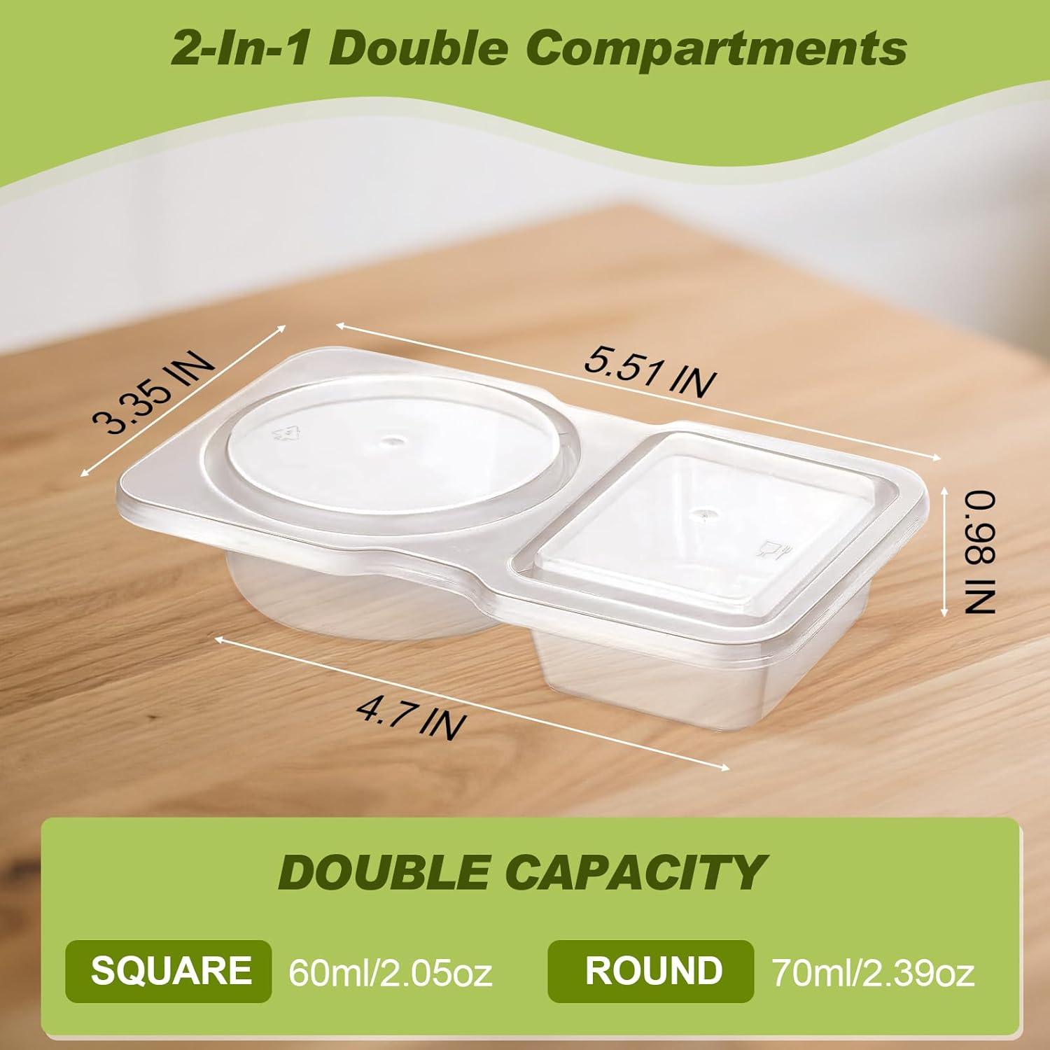 25 Contenedores de Snack Reutilizables AOJOYS con Tapas