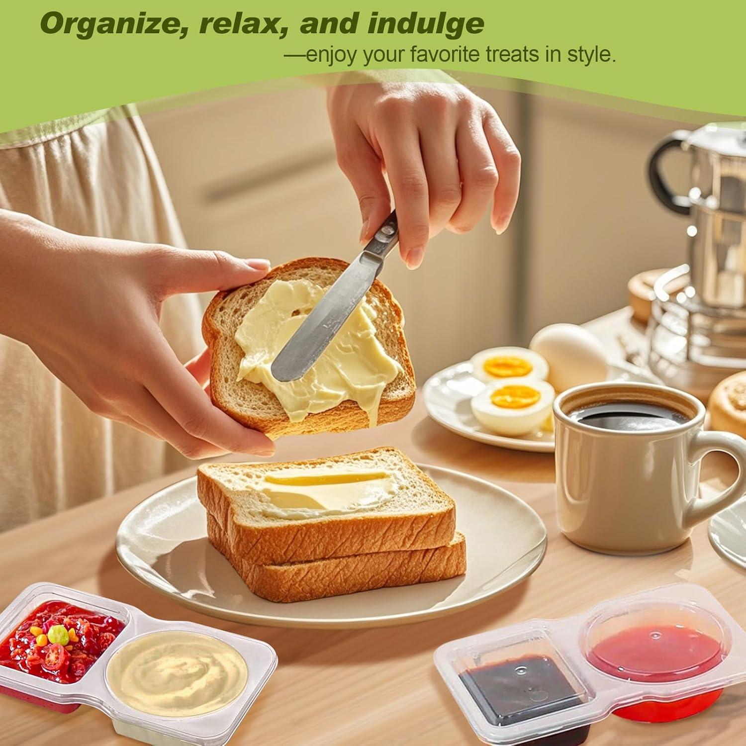 25 Contenedores de Snack Reutilizables AOJOYS con Tapas