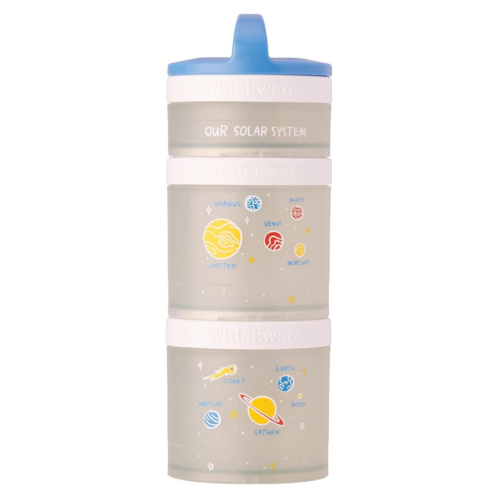 Contenedores Apilables Whiskware para Snacks - Sistema Solar, 3 Tazas