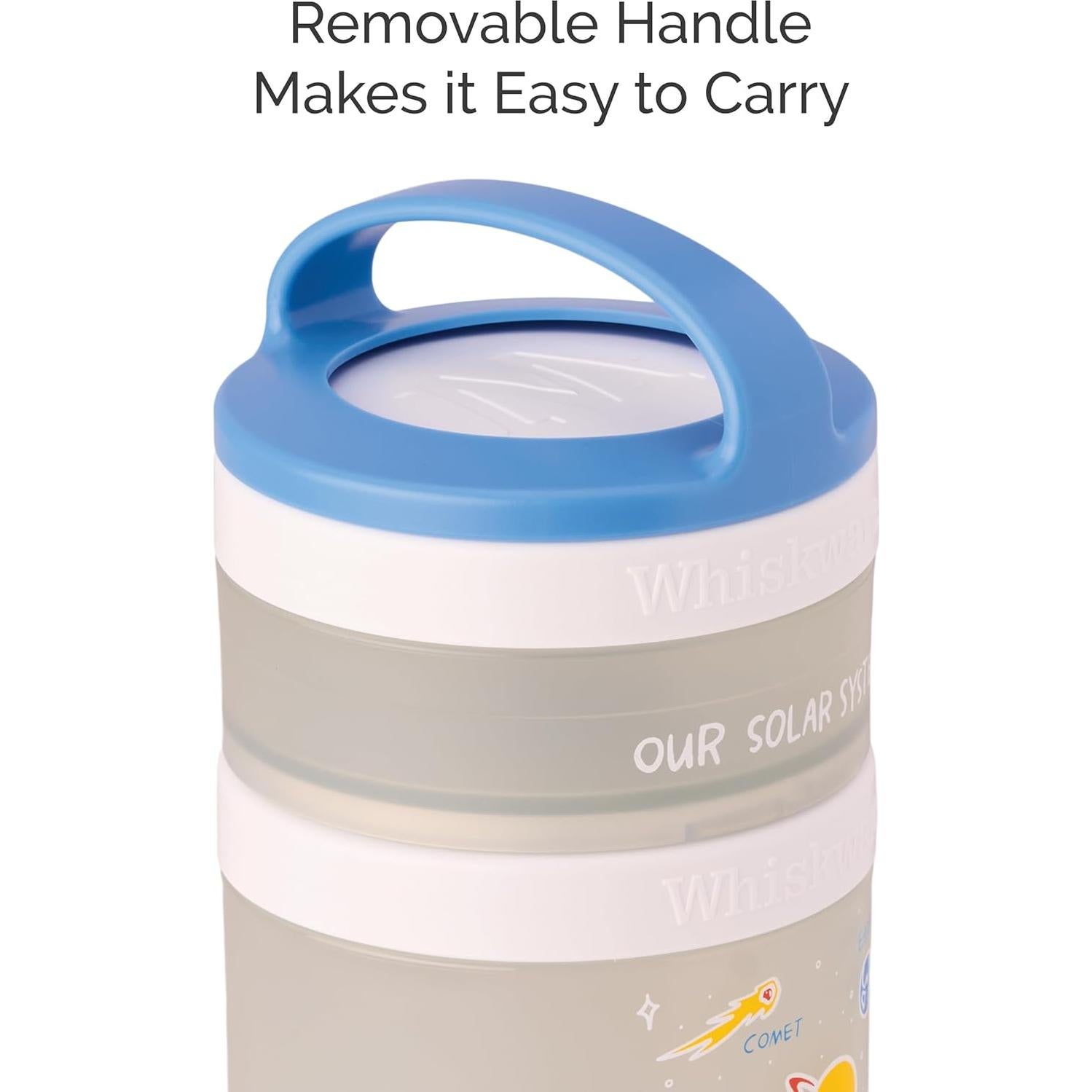 Contenedores Apilables Whiskware para Snacks - Sistema Solar, 3 Tazas