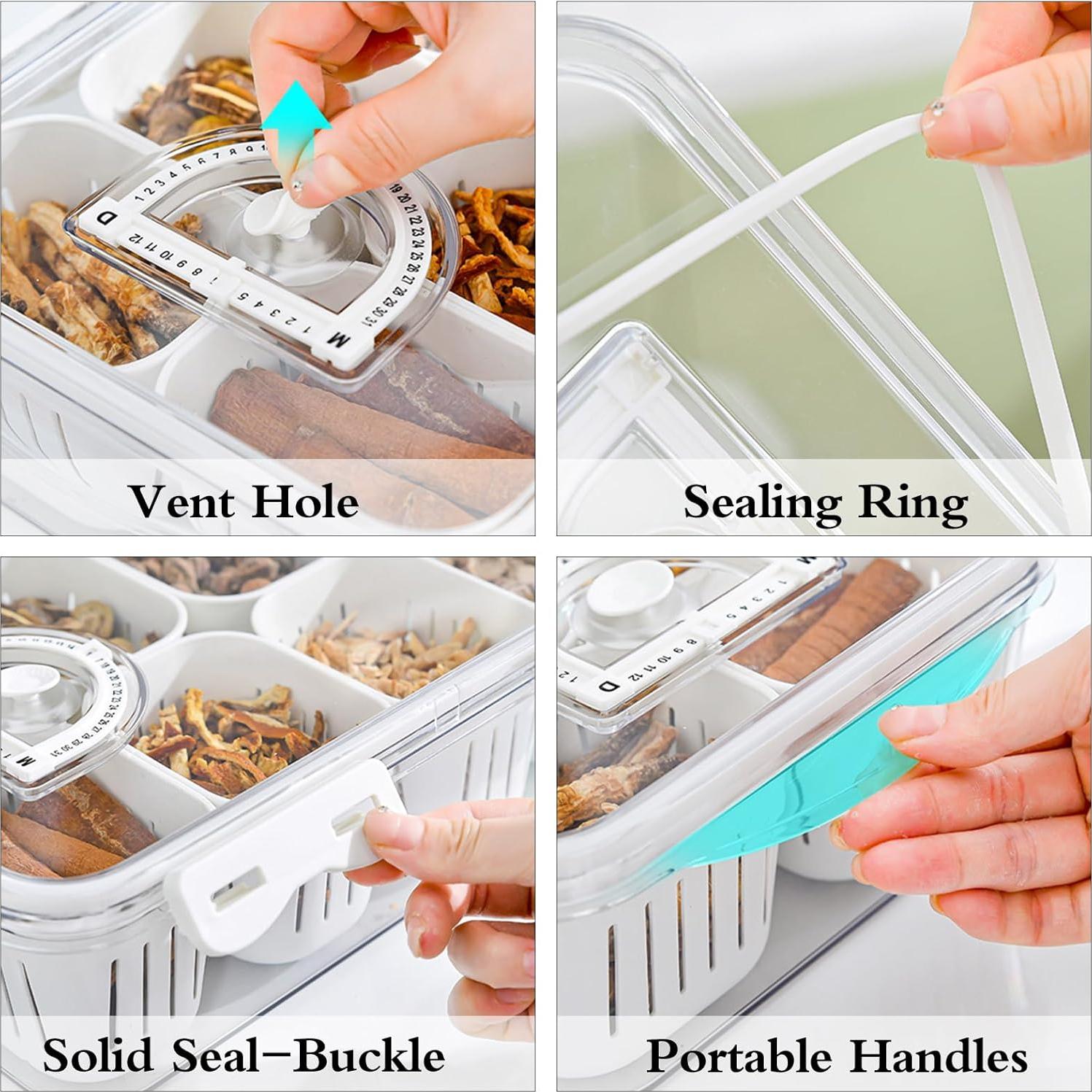 Caja de Aperitivos Apilable MineSign 2Pack con Divisores