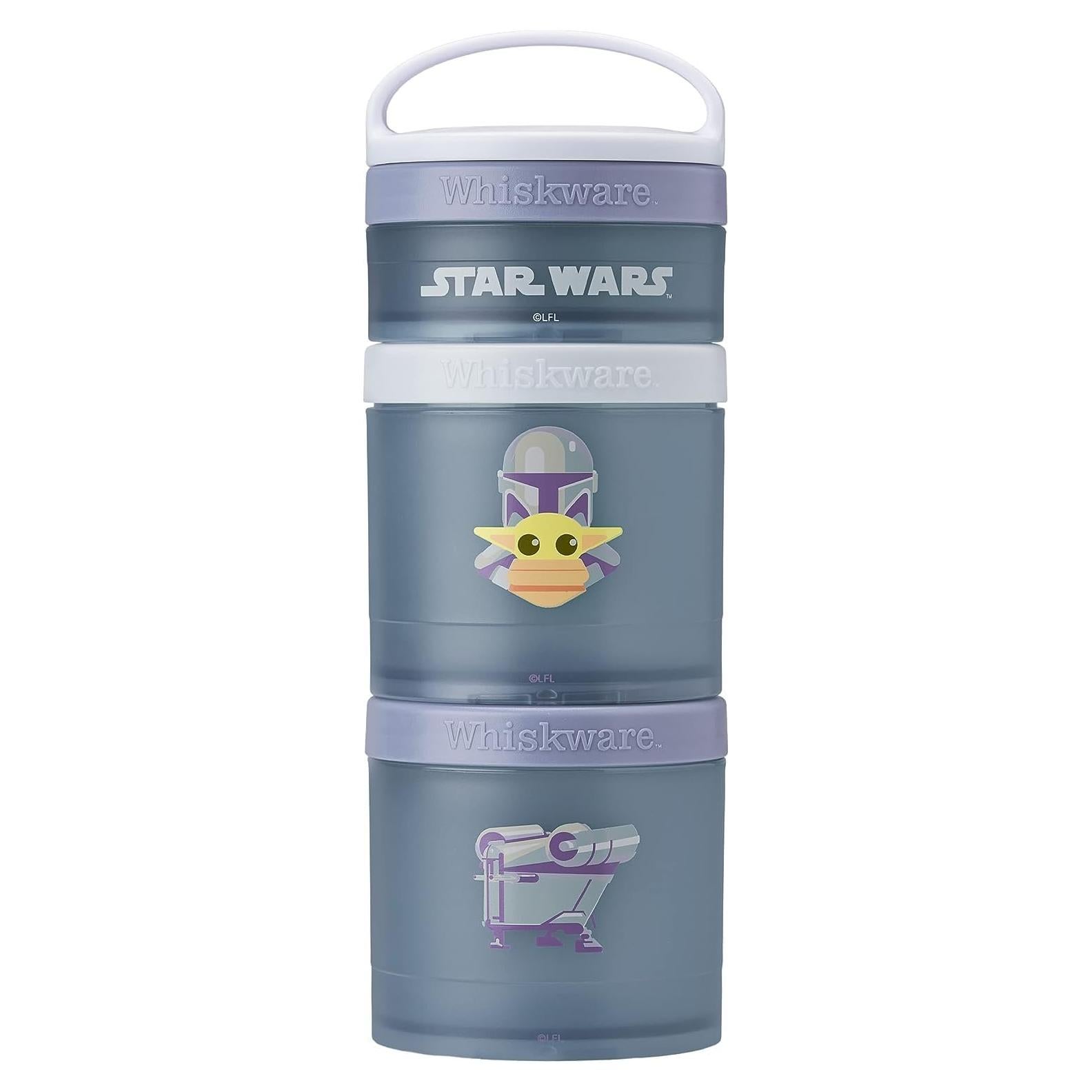 Contenedores apilables Whiskware Star Wars para refrigerios - 3 tazas