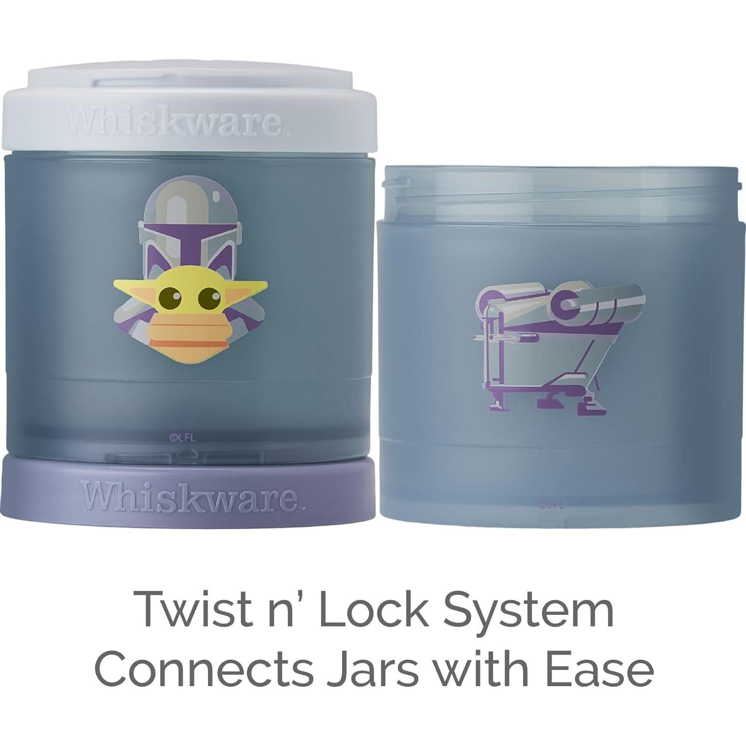 Contenedores apilables Whiskware Star Wars para refrigerios - 3 tazas