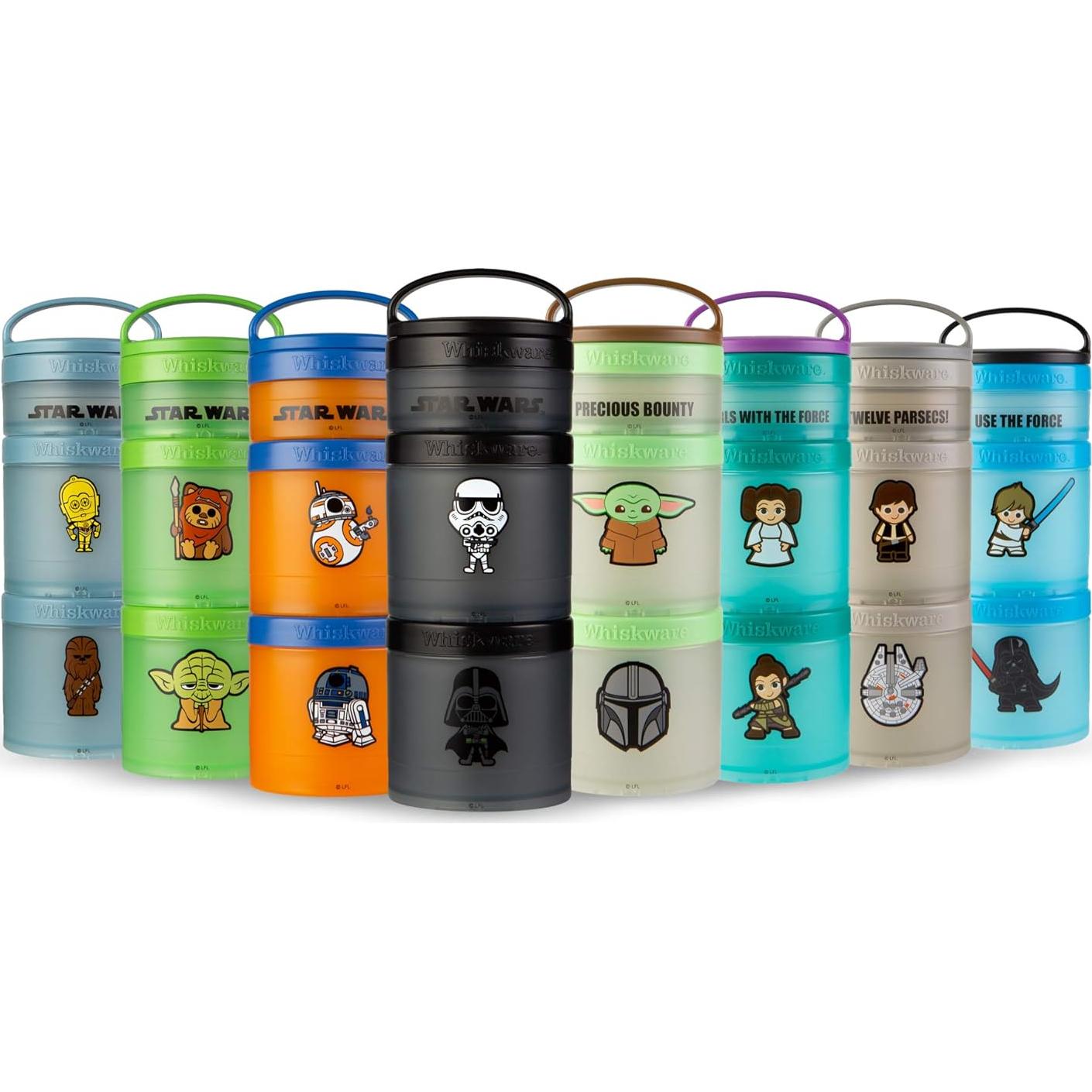 Contenedores apilables Whiskware Star Wars para refrigerios - 3 tazas