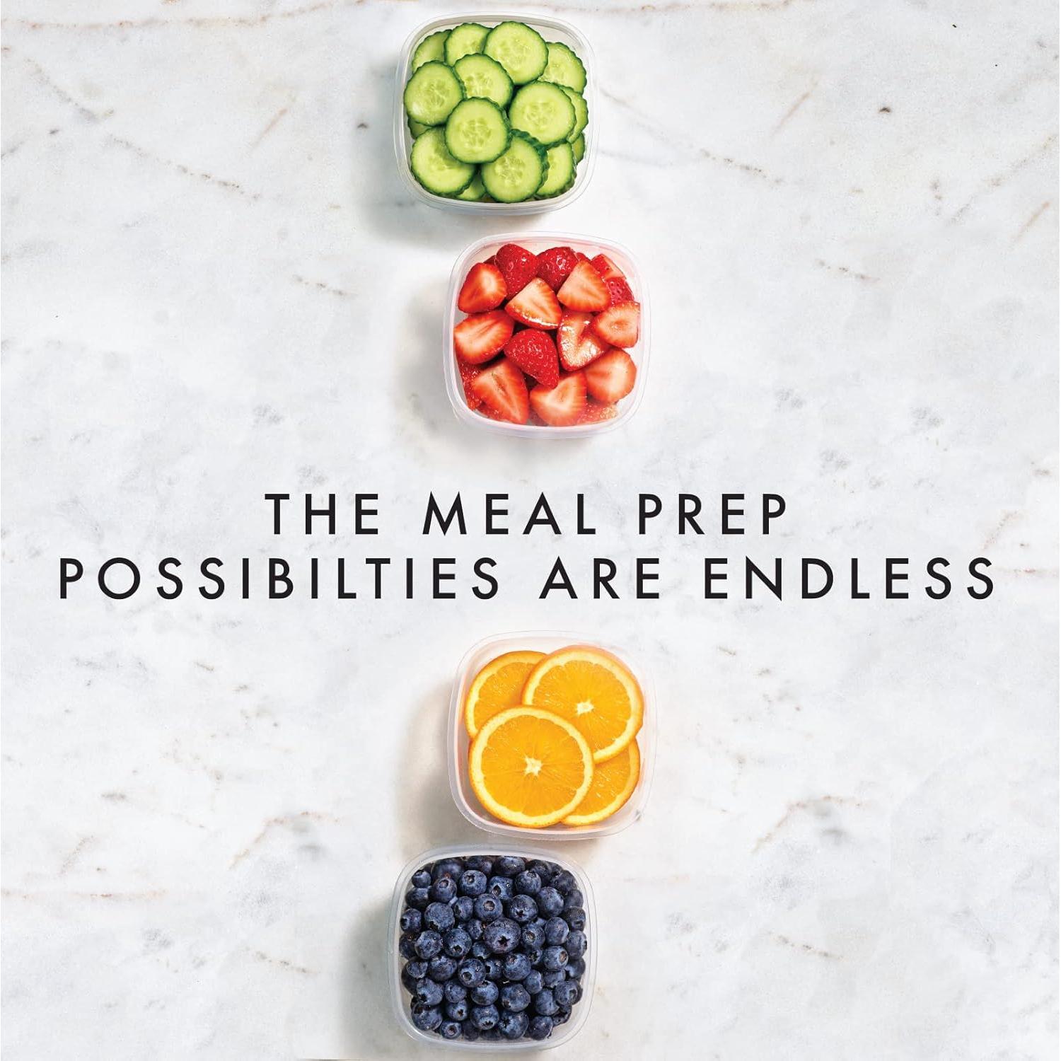 Contenedores de Plástico Fit & Fresh 4pk 8oz a Prueba de Fugas