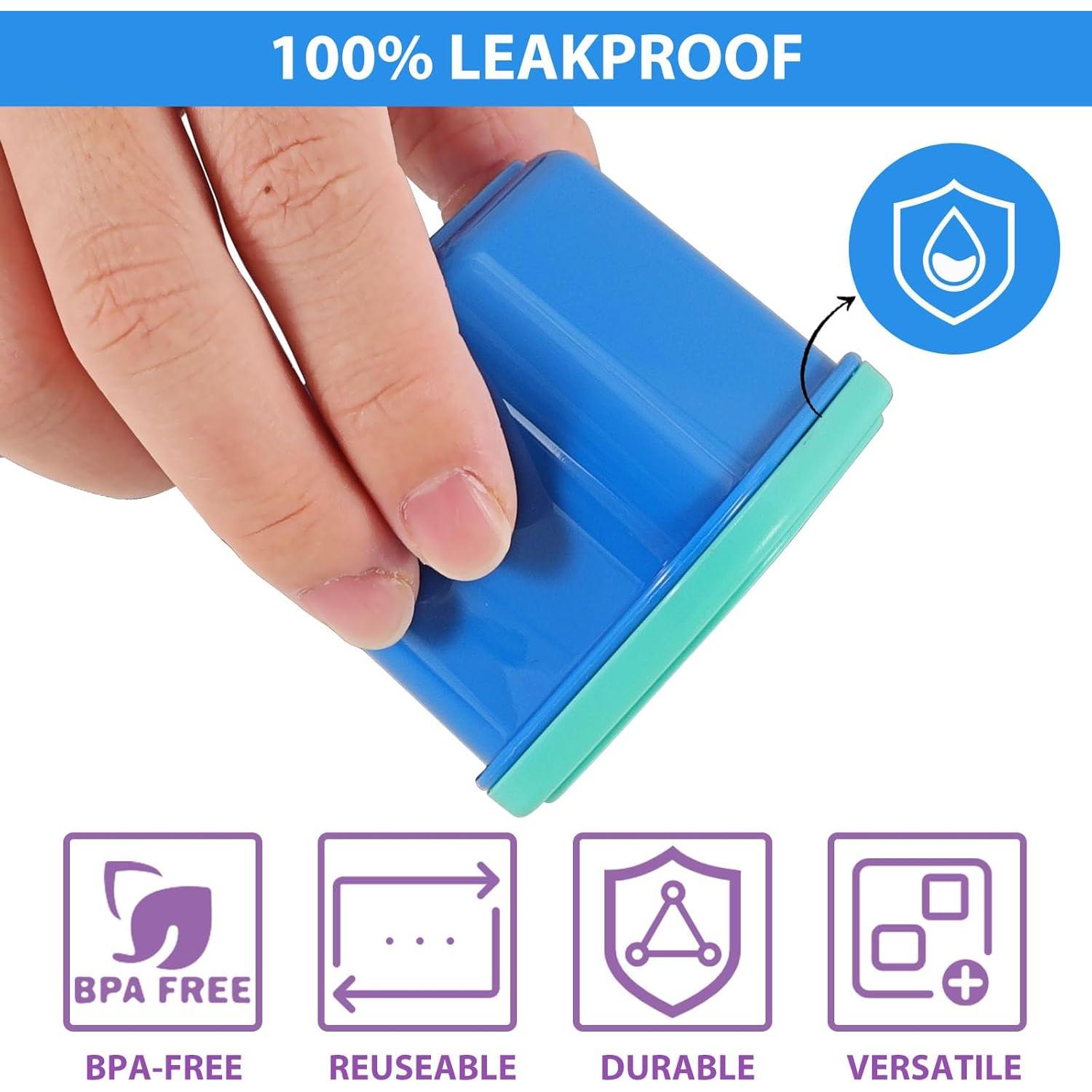 Contenedores Pequeños Caperci 150ml Apilables a Prueba de Fugas