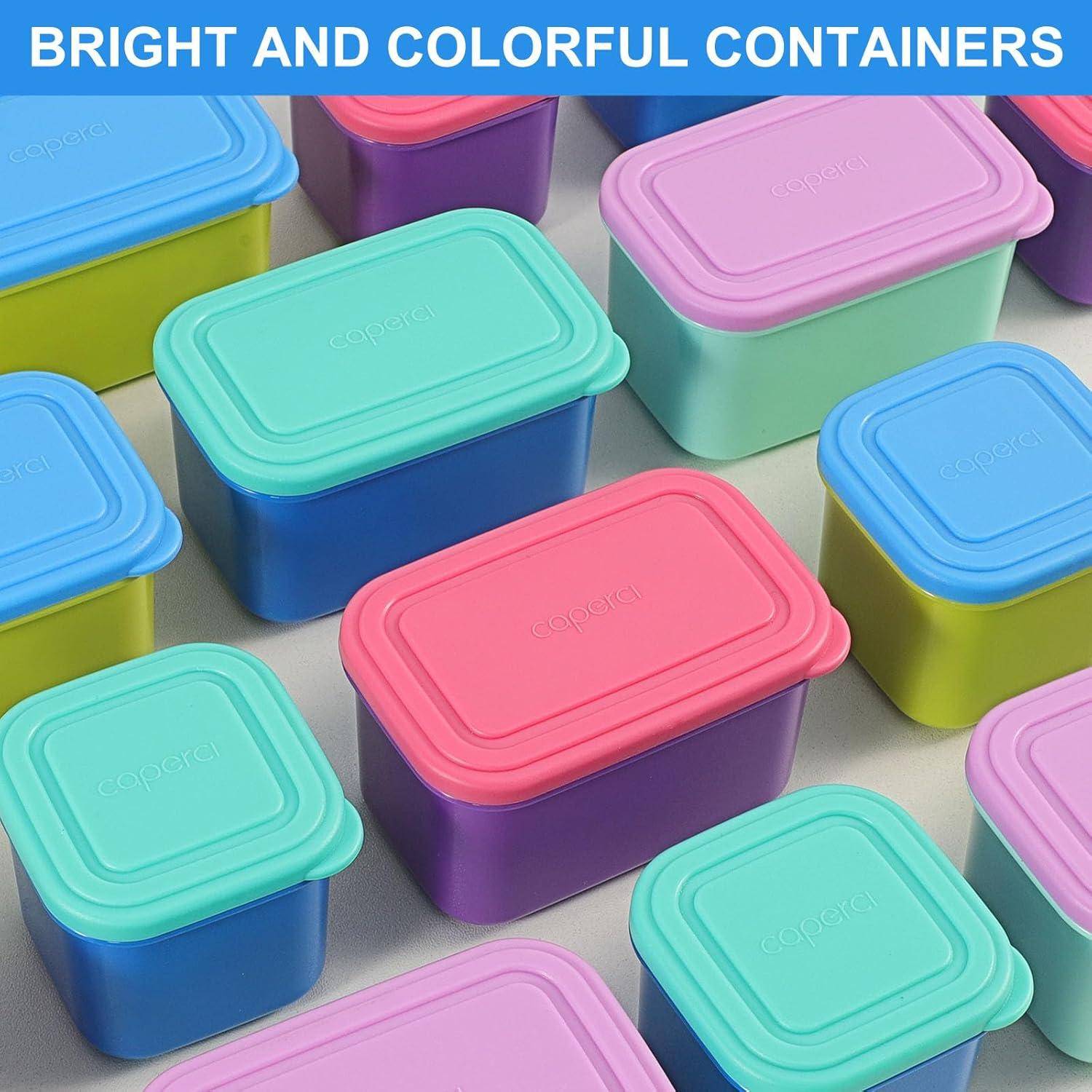 Contenedores Pequeños Caperci 150ml Apilables a Prueba de Fugas