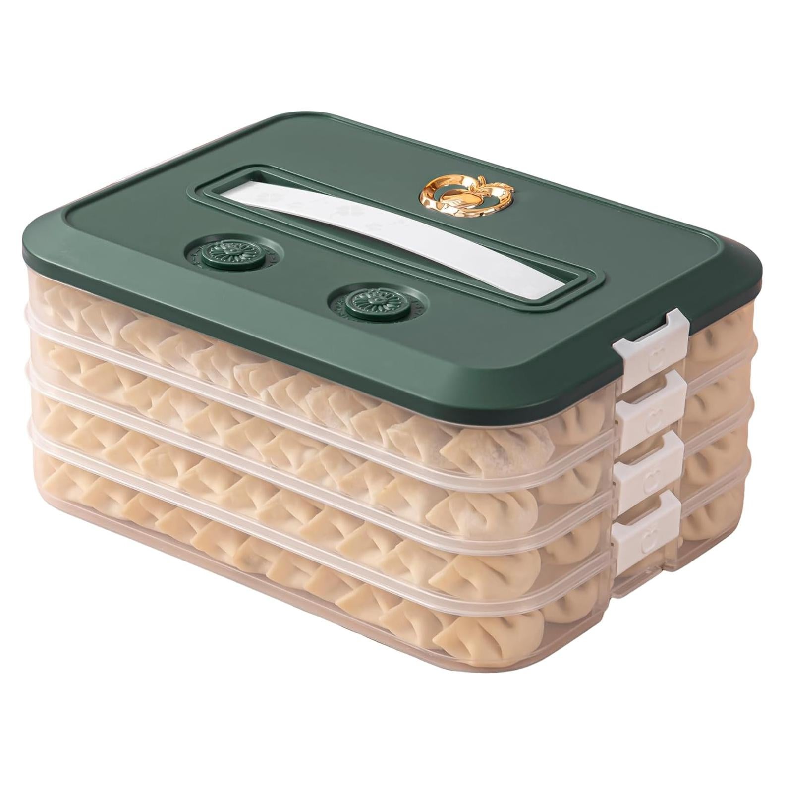 Caja de Almacenamiento de Alimentos LOEZ 4 Capas Verde