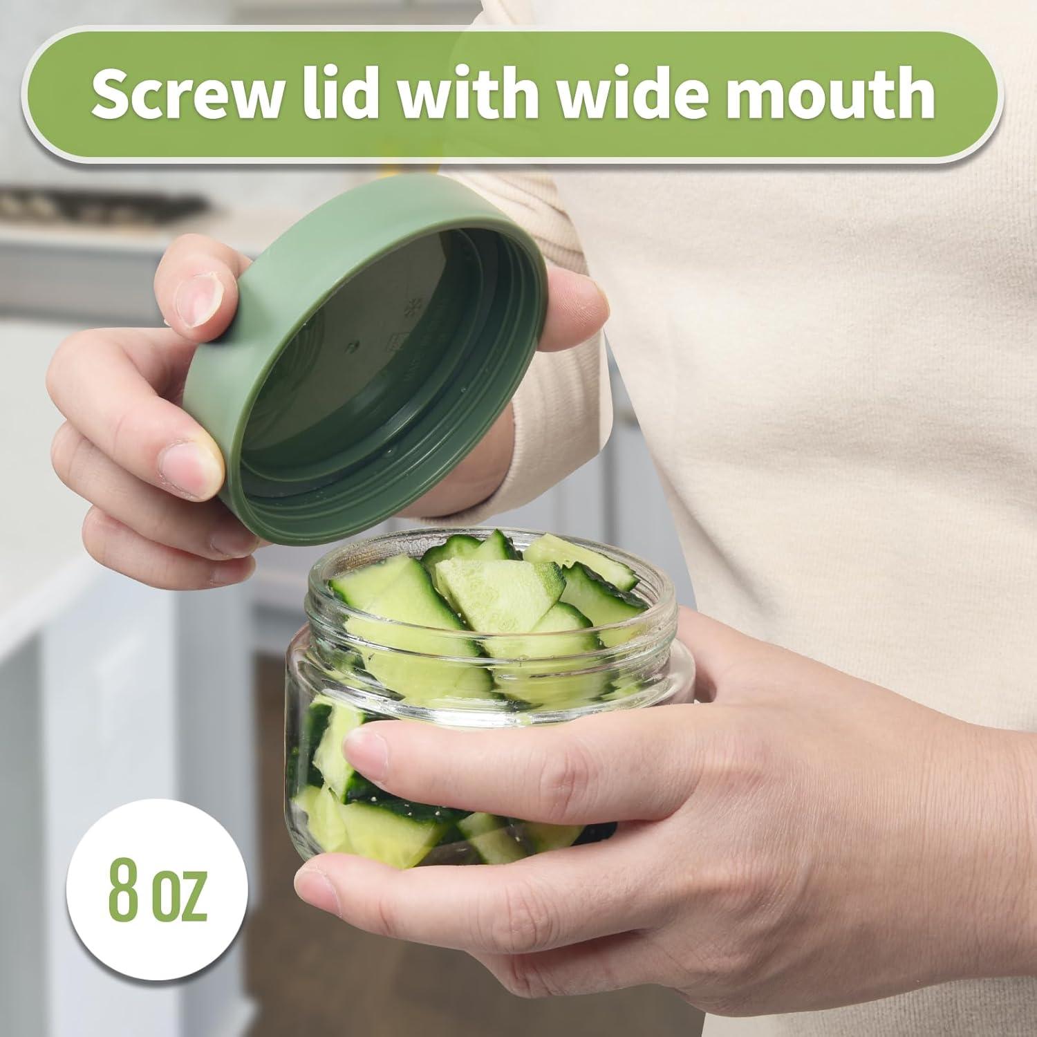 Frascos de vidrio herméticos EONJOE 8oz - Paquete de 6