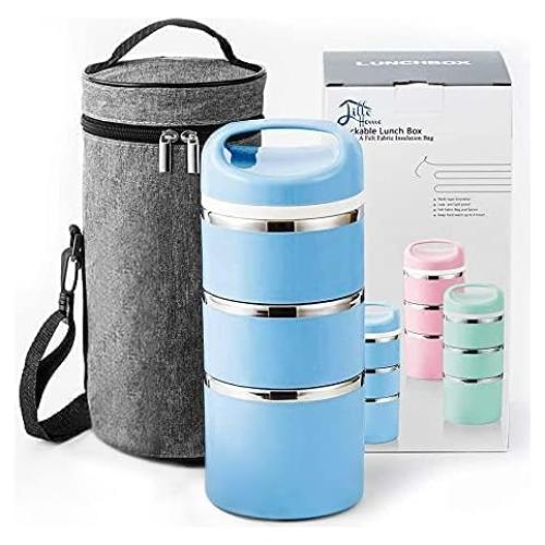 Caja de Almuerzo Térmica Lille Home 1380 ML Azul Aislada