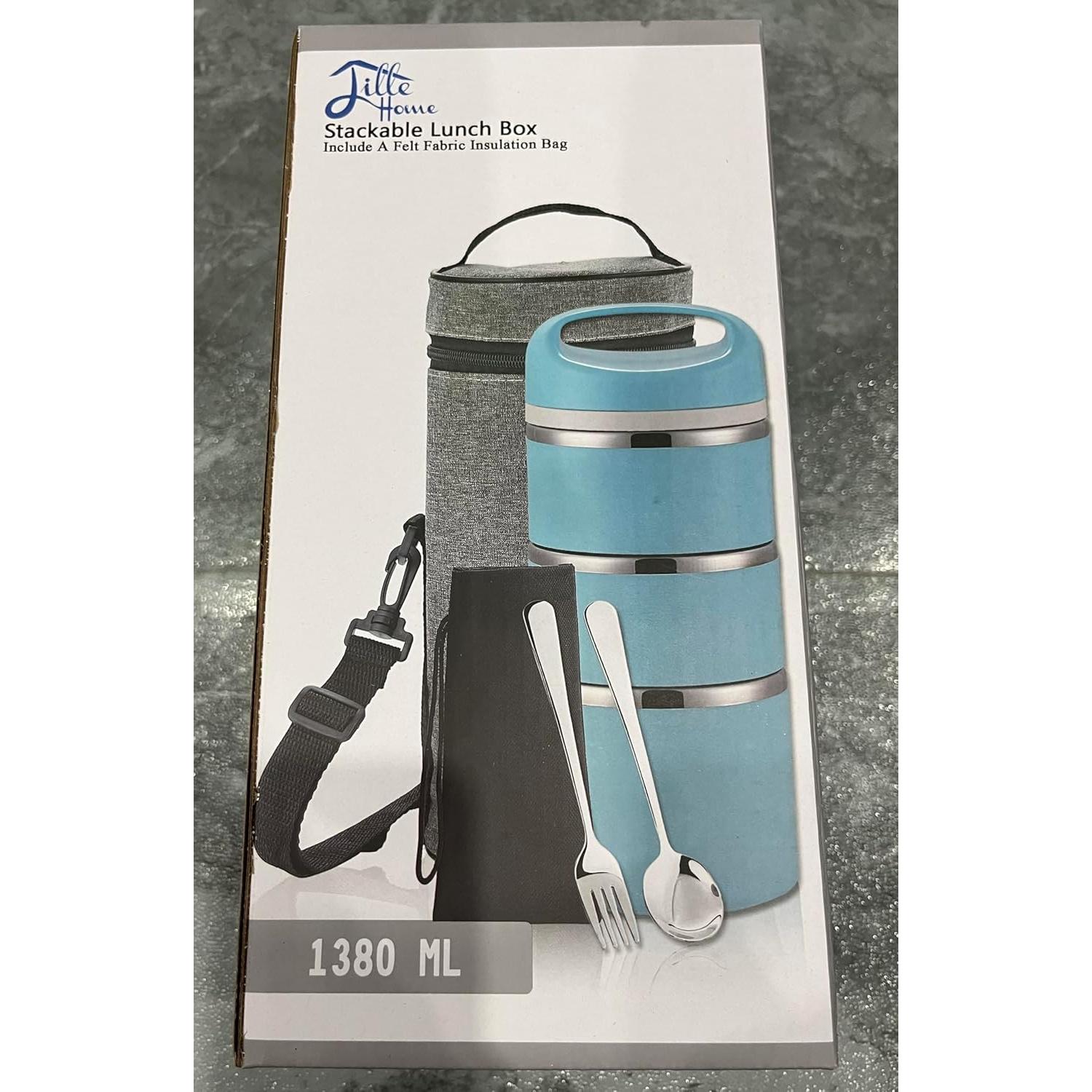 Caja de Almuerzo Térmica Lille Home 1380 ML Azul Aislada