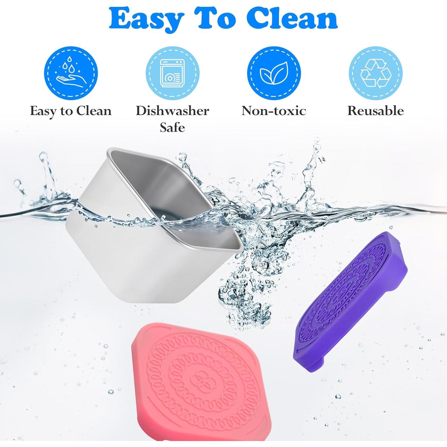 Paquete de 4 Contenedores de Snack Farielyn-X 180ml Acero Inoxidable