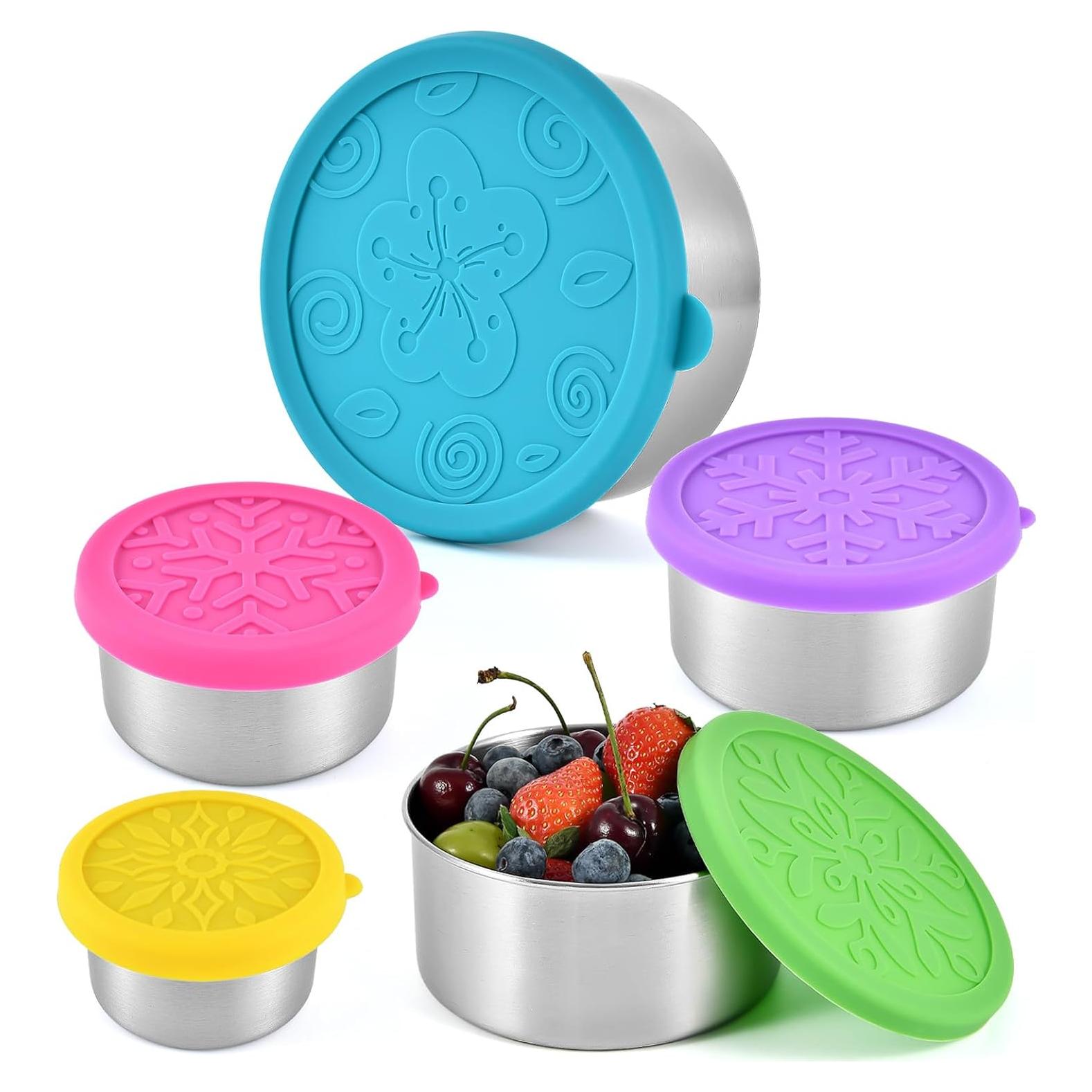 Contenedores de Acero Inoxidable UPTRUST 5 Tamaños a Prueba de Fugas