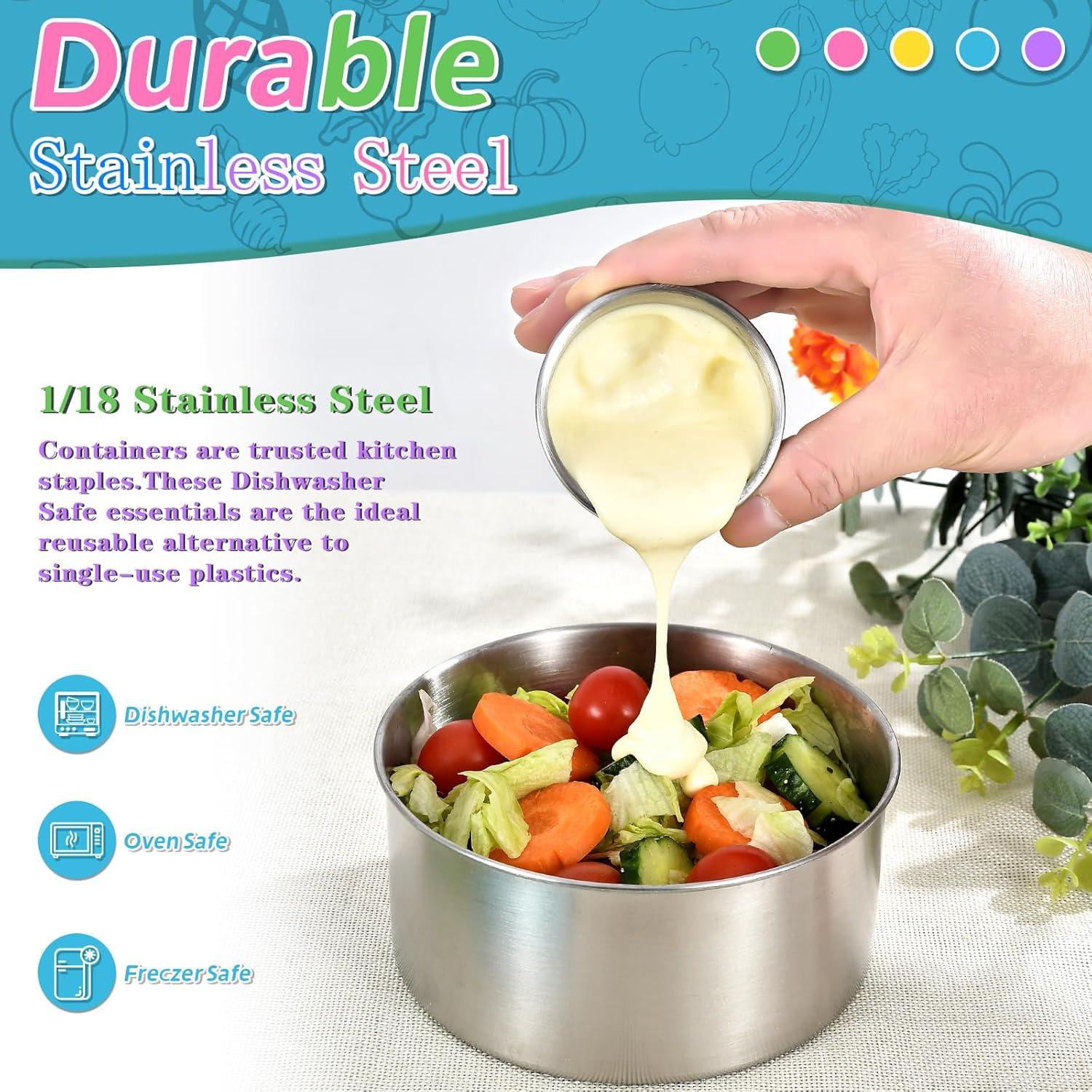 Contenedores de Acero Inoxidable UPTRUST 5 Tamaños a Prueba de Fugas