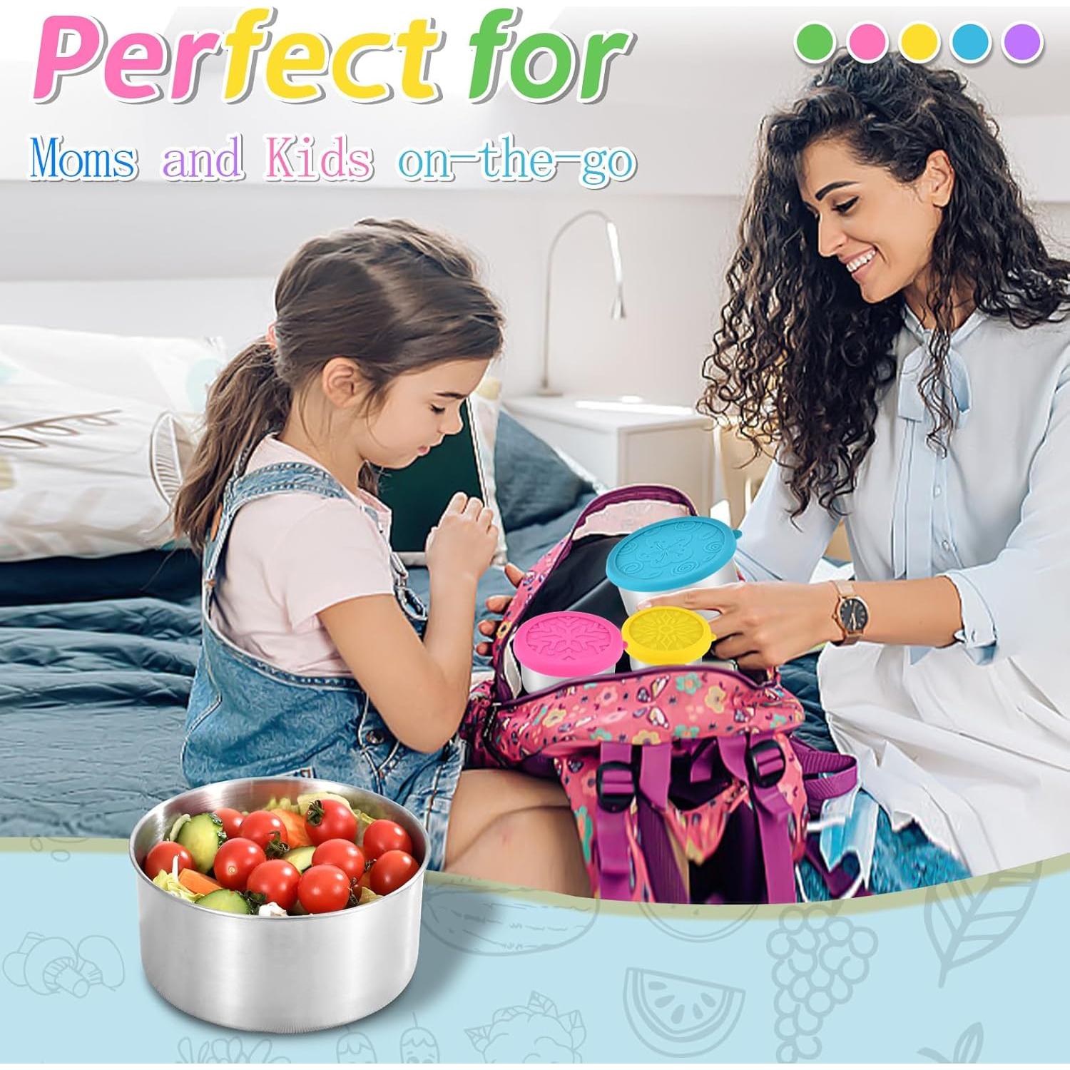 Contenedores de Acero Inoxidable UPTRUST 5 Tamaños a Prueba de Fugas