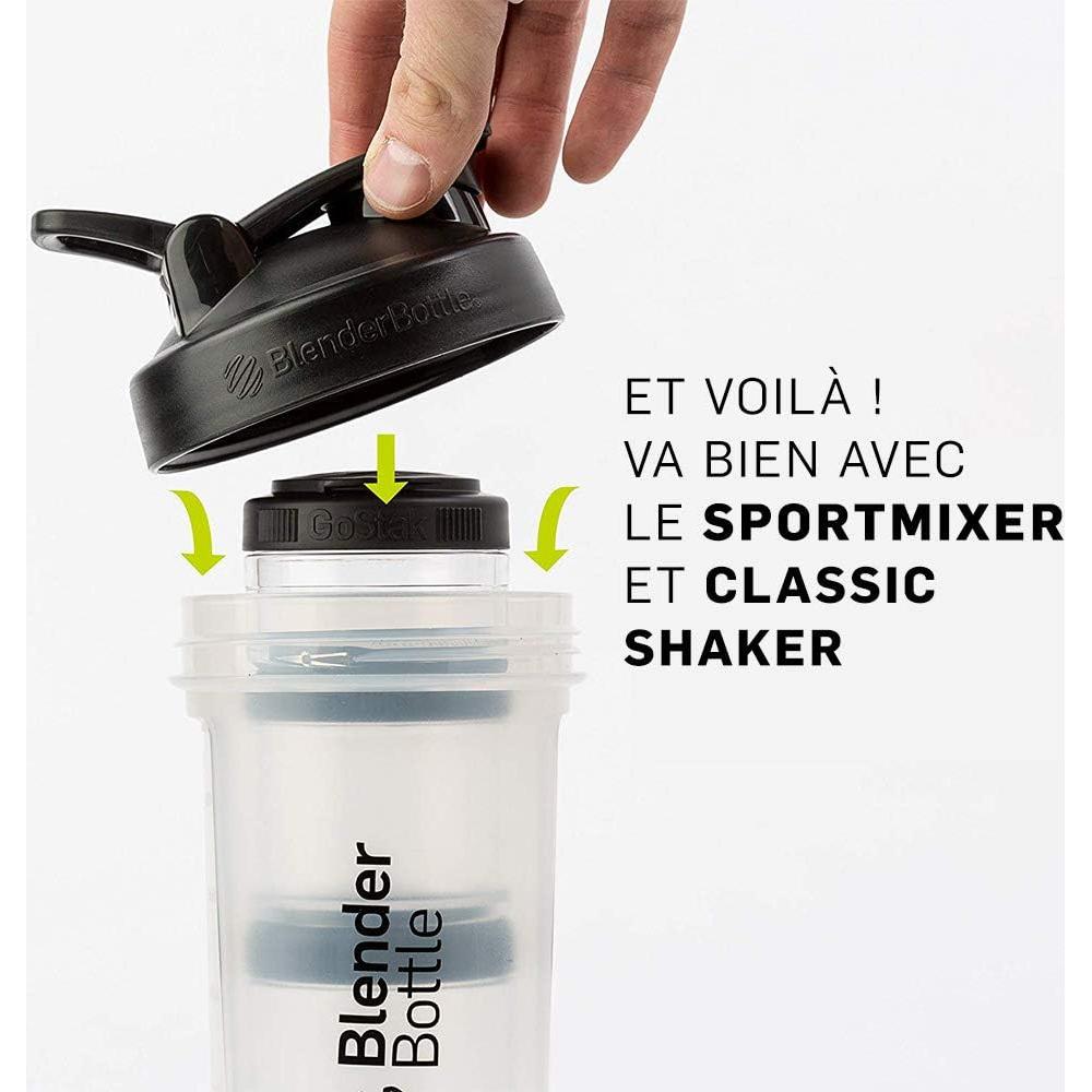 Frascos de Almacenamiento BlenderBottle GoStak 150cc 2-Pak Negro