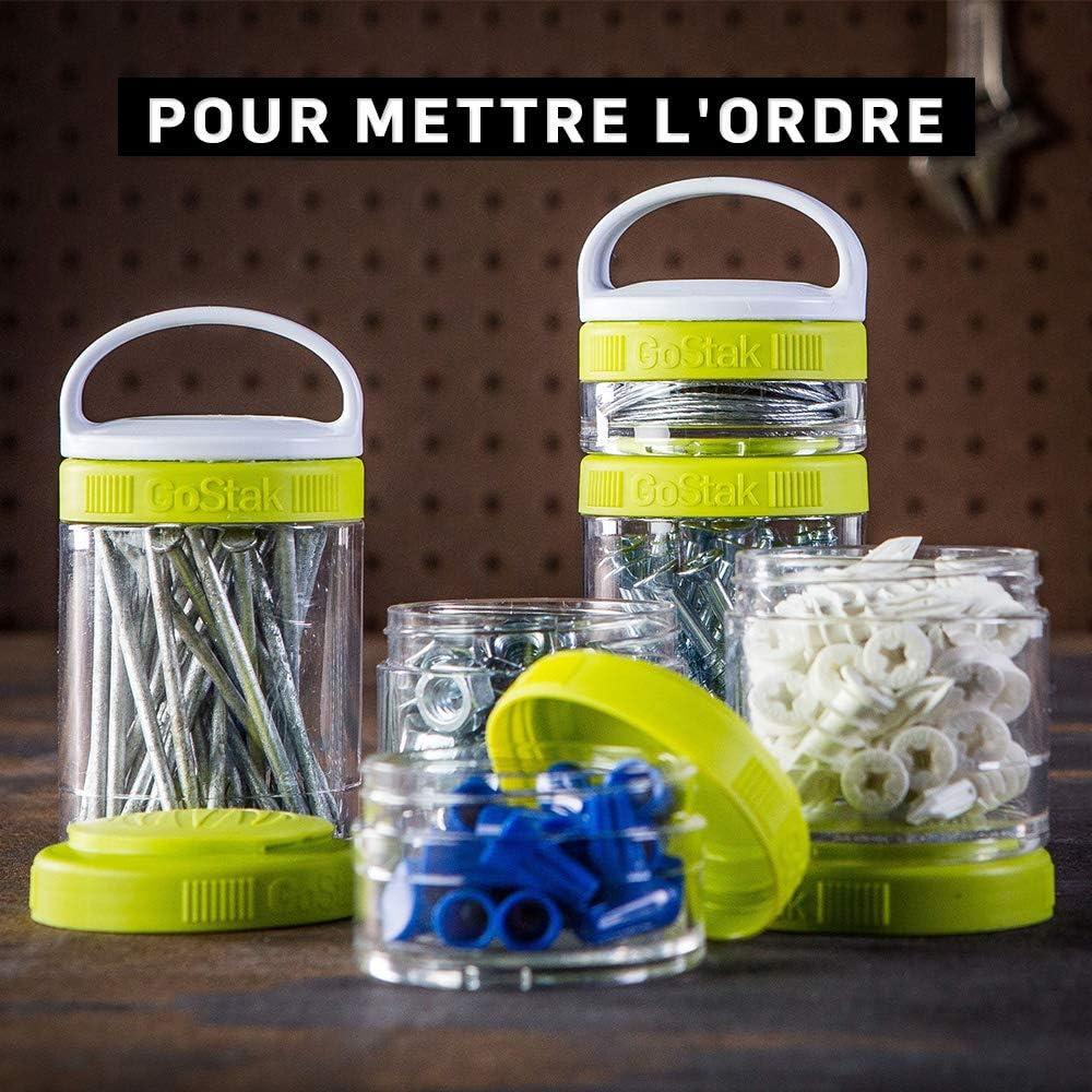 Frascos de Almacenamiento BlenderBottle GoStak 150cc 2-Pak Negro