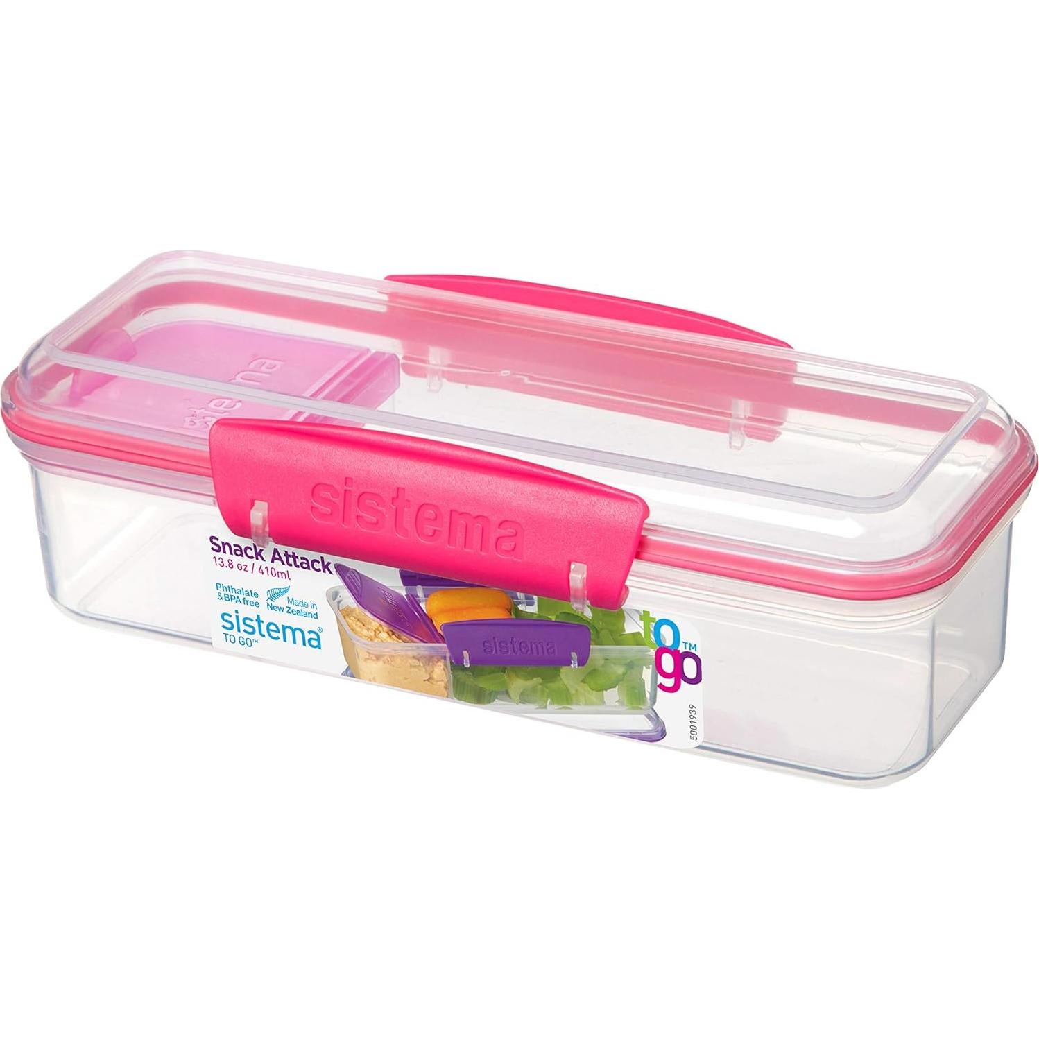 Contenedor de Snack y Dip Sistema Snack Attack To Go 410ml