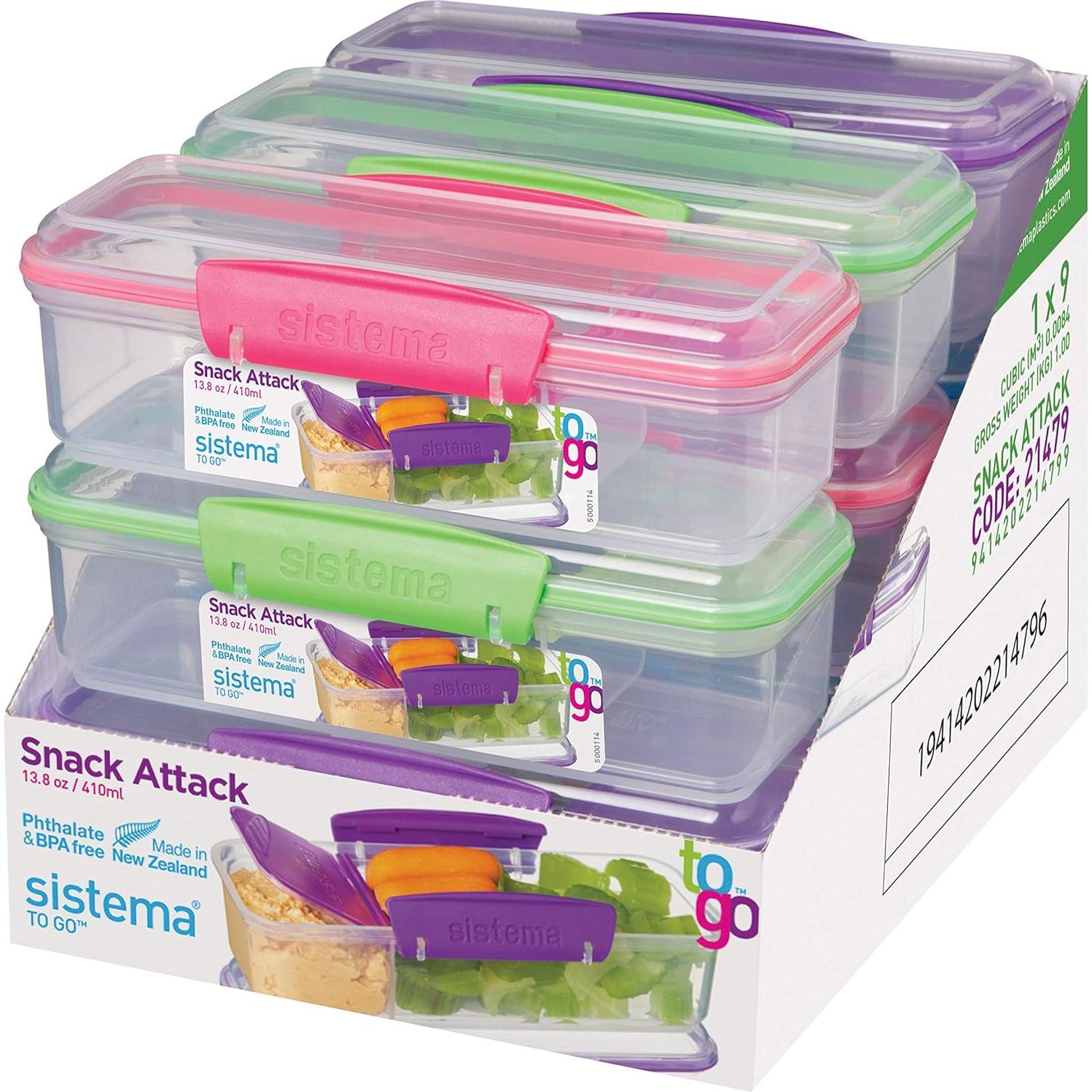 Contenedor de Snack y Dip Sistema Snack Attack To Go 410ml