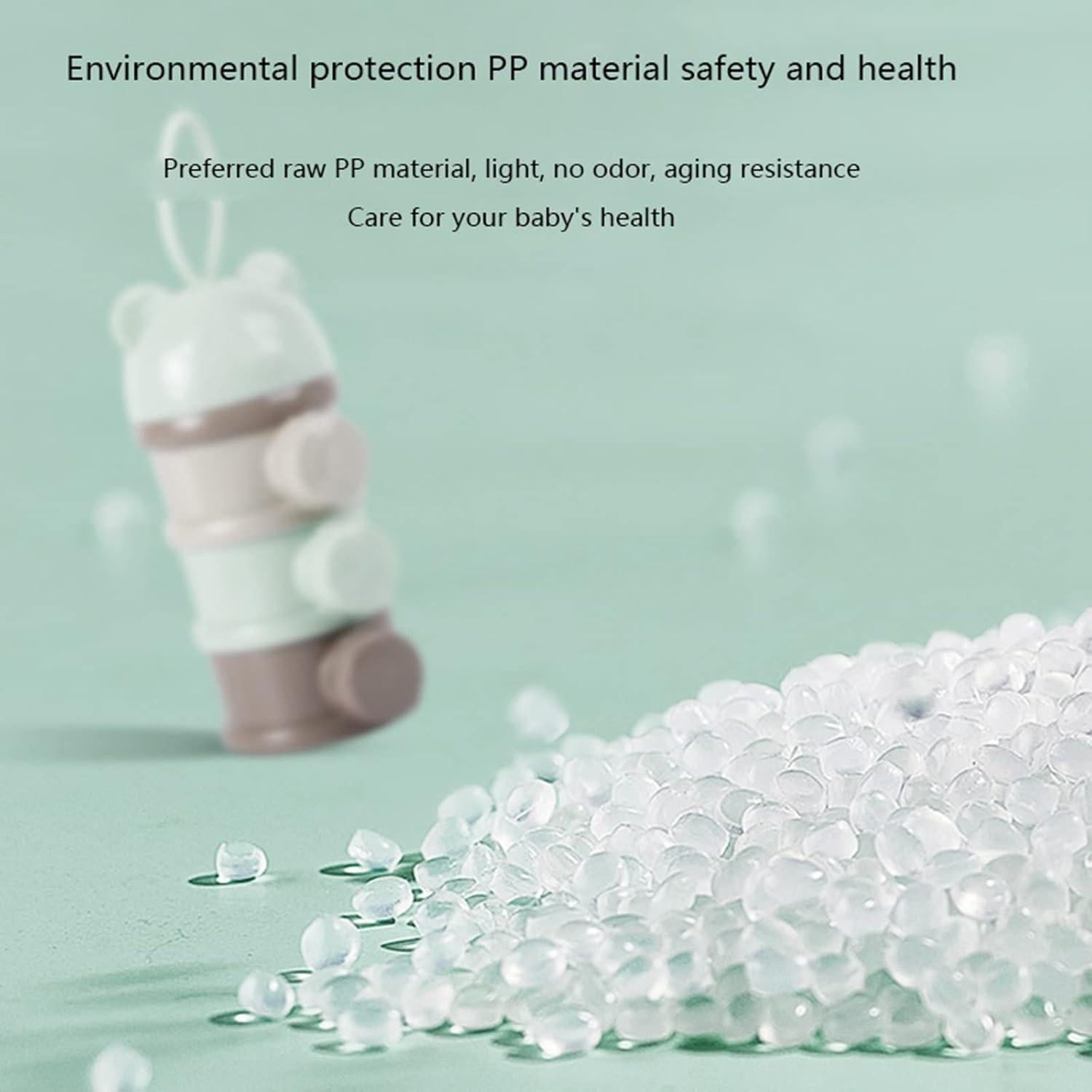 Dispensador de Leche en Polvo para Bebés Manwetye 4 Capas