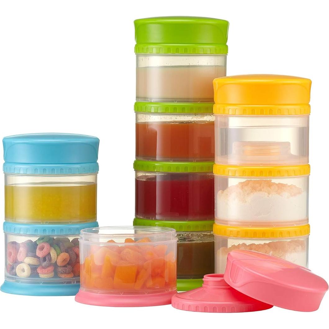 Innobaby Sistema de Almacenamiento Apilable 3 Tazas Fresa