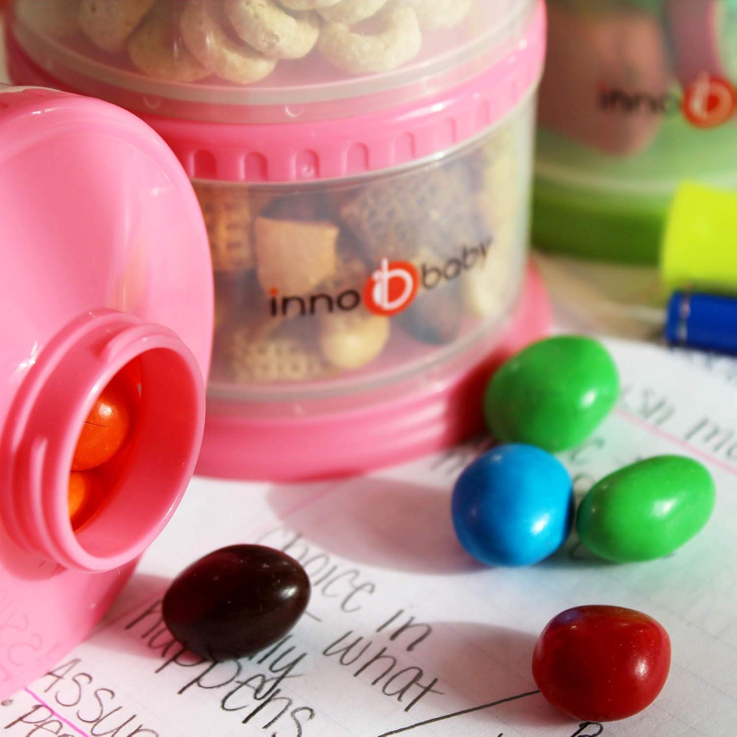 Innobaby Sistema de Almacenamiento Apilable 3 Tazas Fresa