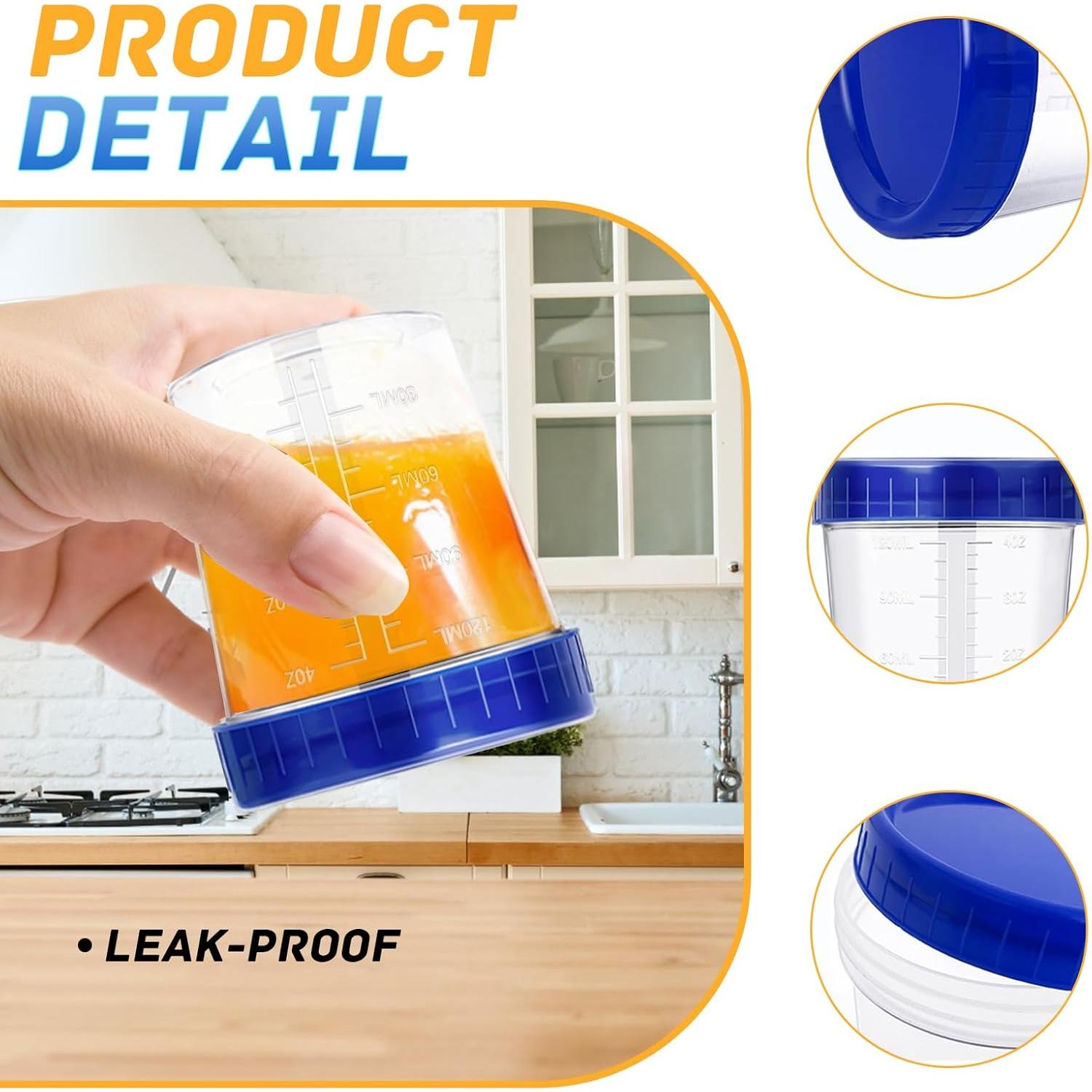 Paquete de 40 Contenedores Rectangulares 4oz Qyyiguf con Tapa