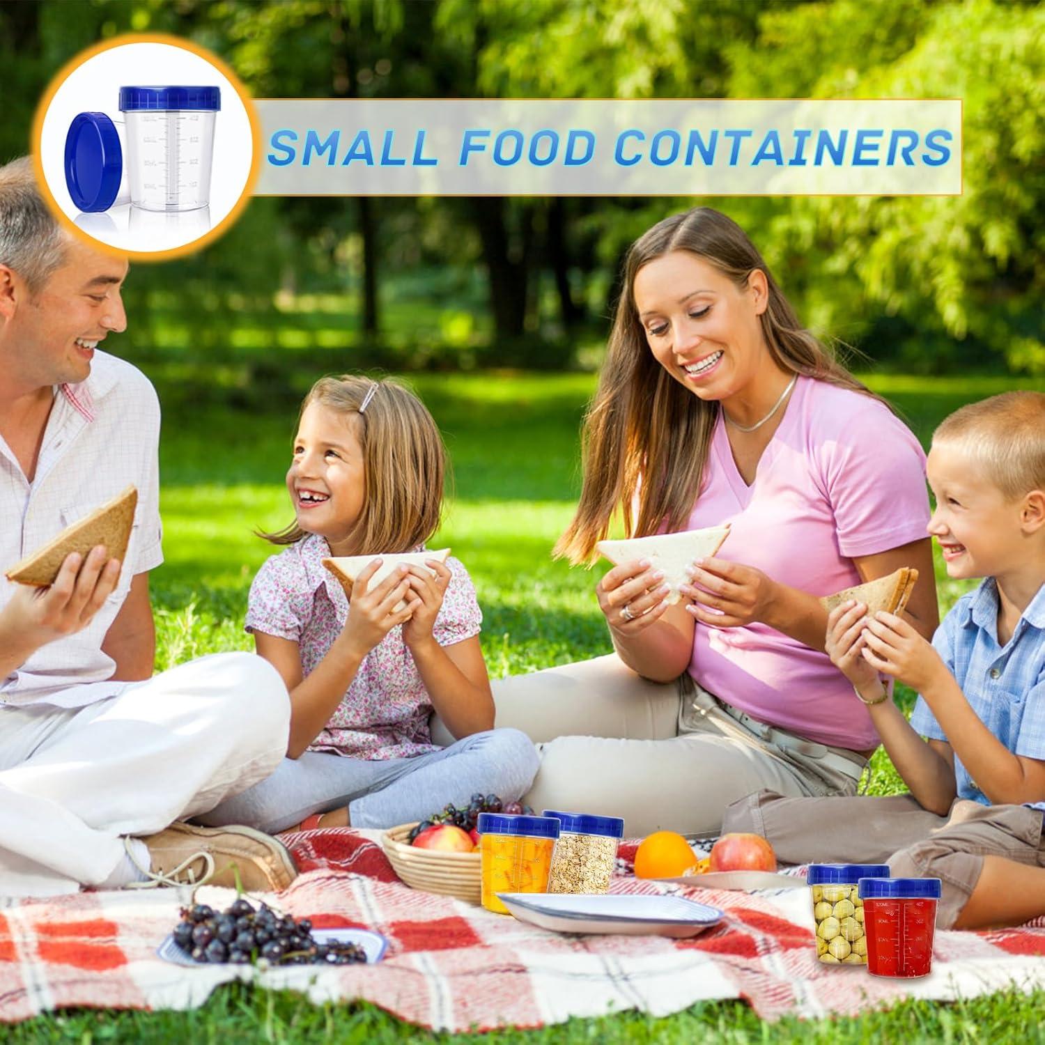 Paquete de 40 Contenedores Rectangulares 4oz Qyyiguf con Tapa