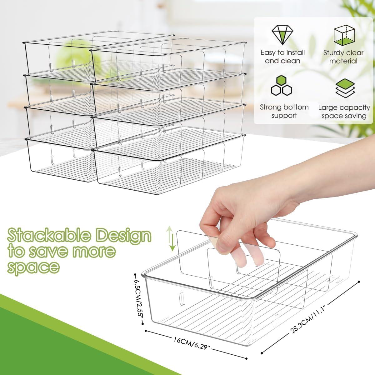 Organizador de Snacks ZIZOTI - 6 Bins Apilables 28.4x16cm