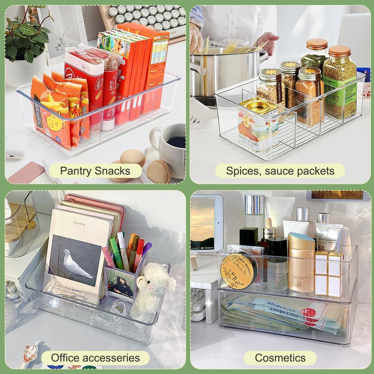 Organizador de Snacks ZIZOTI - 6 Bins Apilables 28.4x16cm