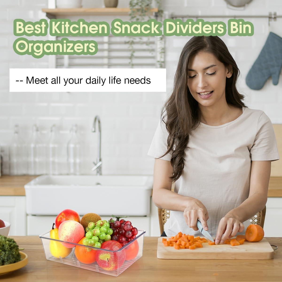 Organizador de Snacks ZIZOTI - 6 Bins Apilables 28.4x16cm