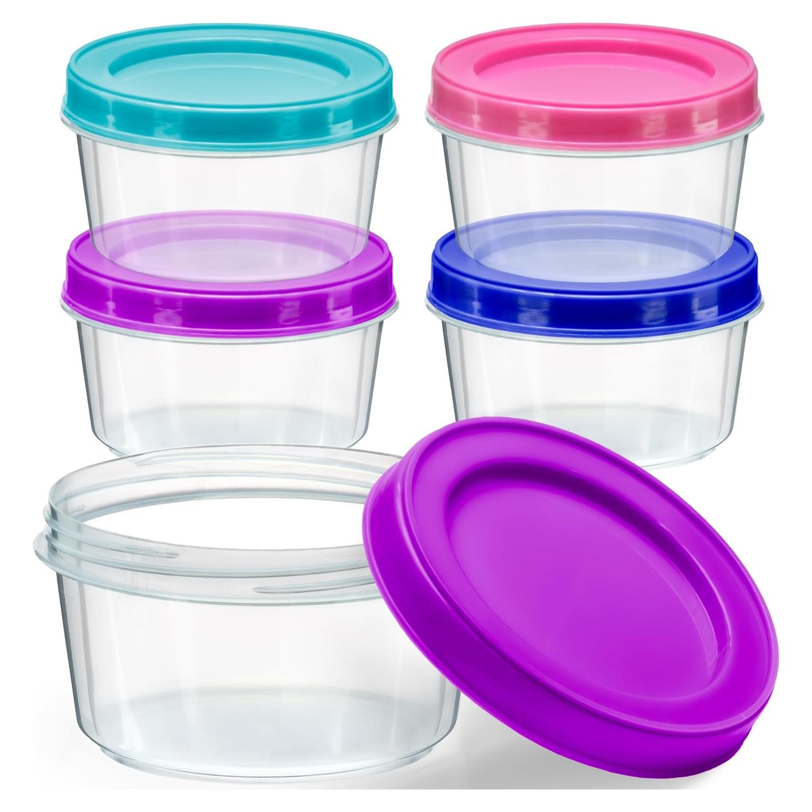 DecorRack Set de 4 Contenedores Plásticos 198 ml Herméticos