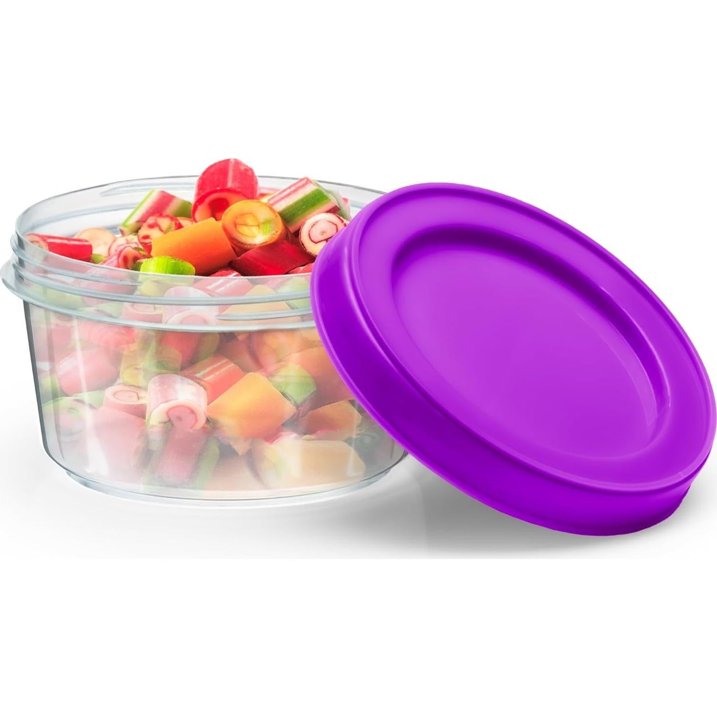 DecorRack Set de 4 Contenedores Plásticos 198 ml Herméticos