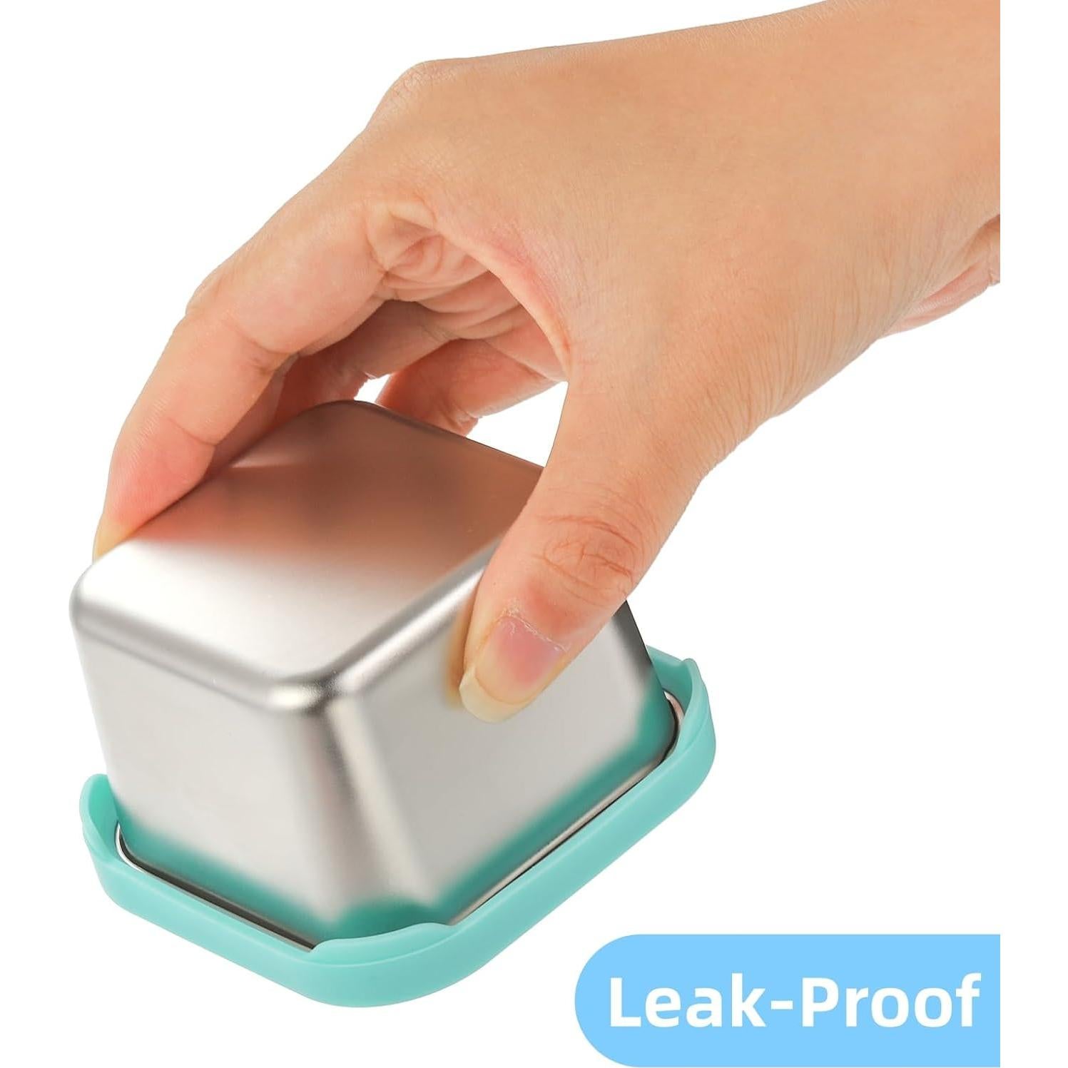 Paquete de 6 Contenedores de Snack Eorbow Acero Inoxidable 170g