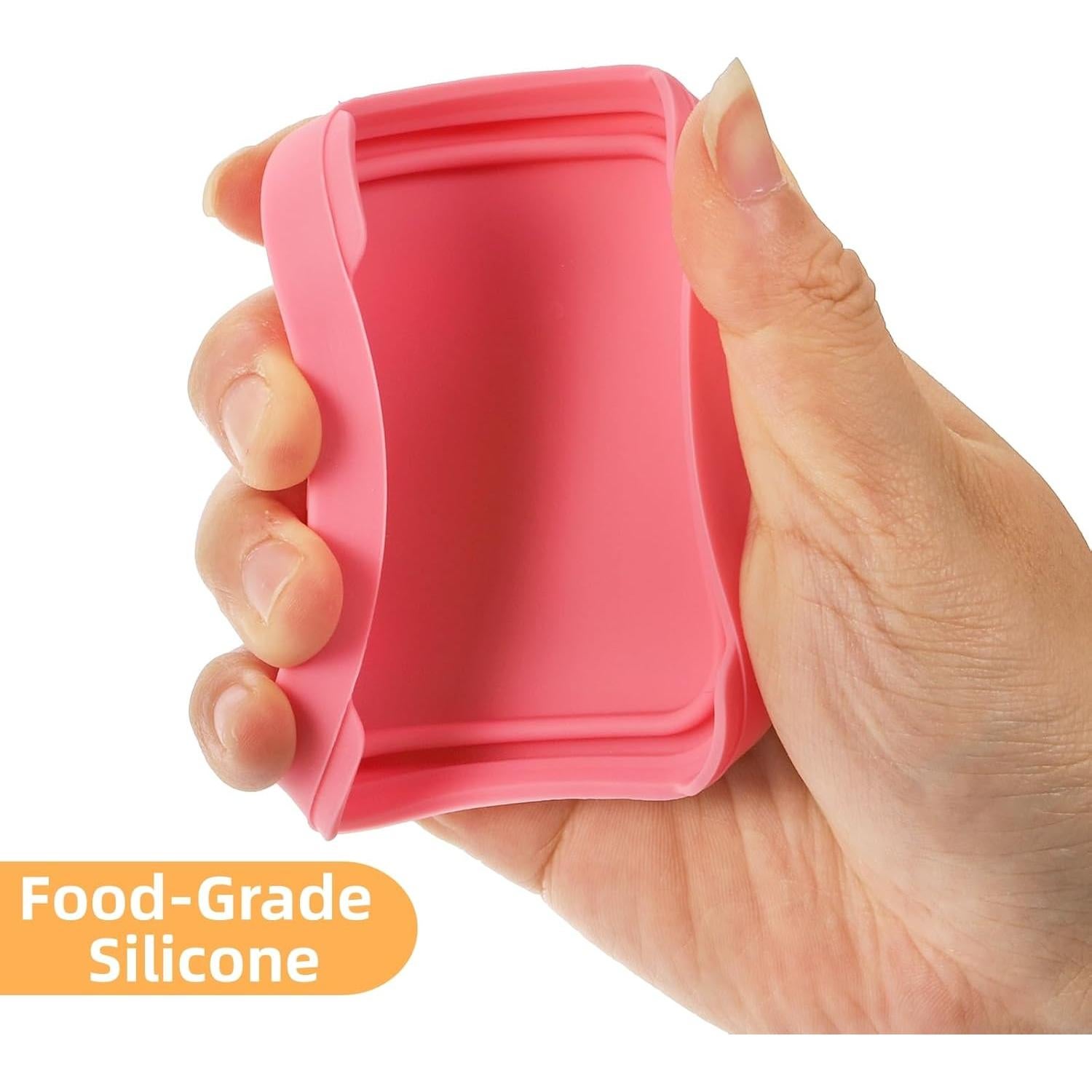 Paquete de 6 Contenedores de Snack Eorbow Acero Inoxidable 170g