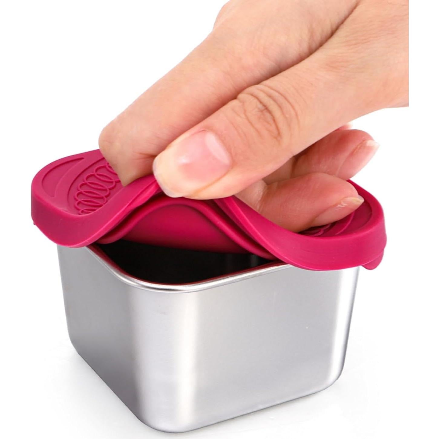 Paquete de 6 Contenedores de Snack Eorbow Acero Inoxidable 170g