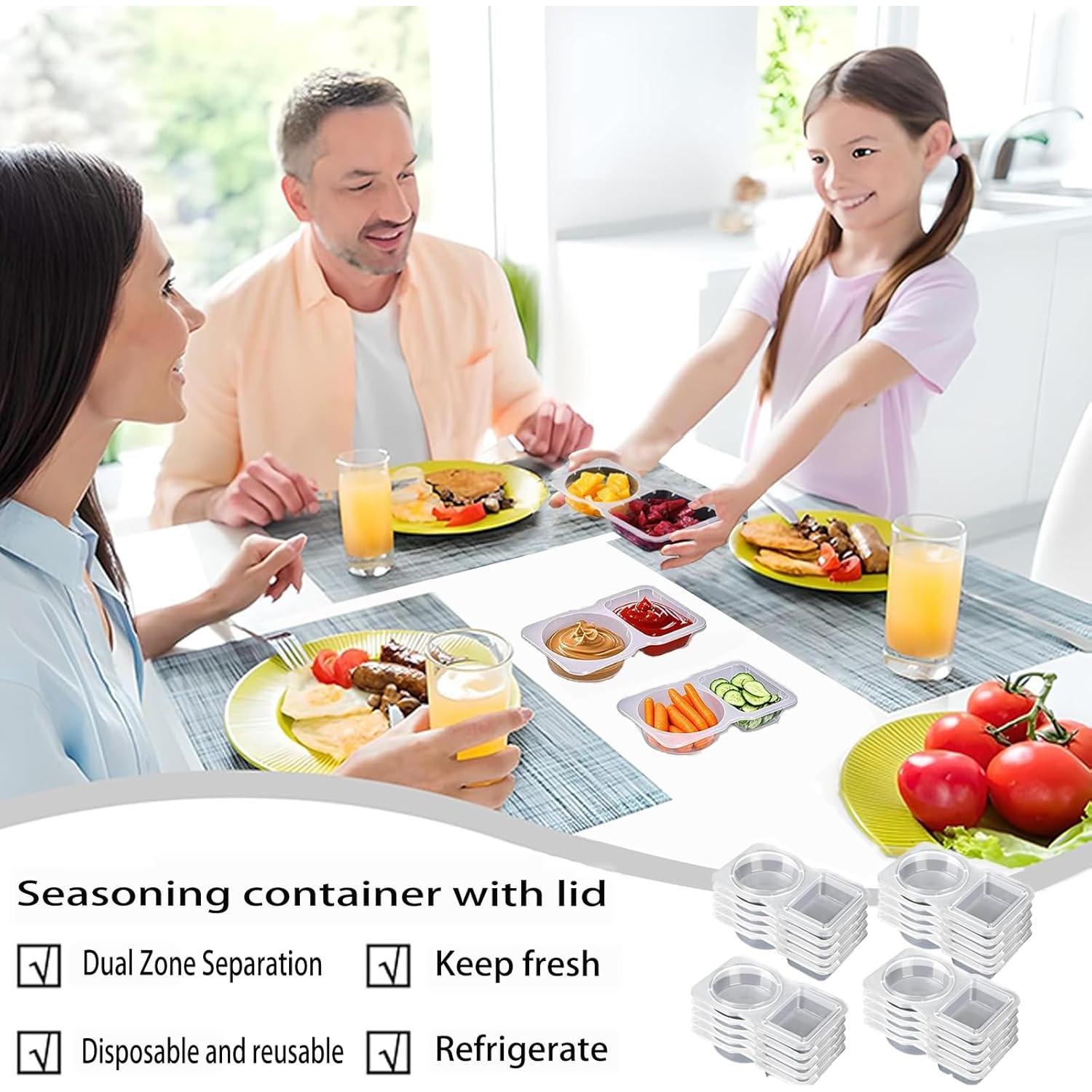 20 Contenedores Reutilizables DADAB para Snacks a Prueba de Fugas