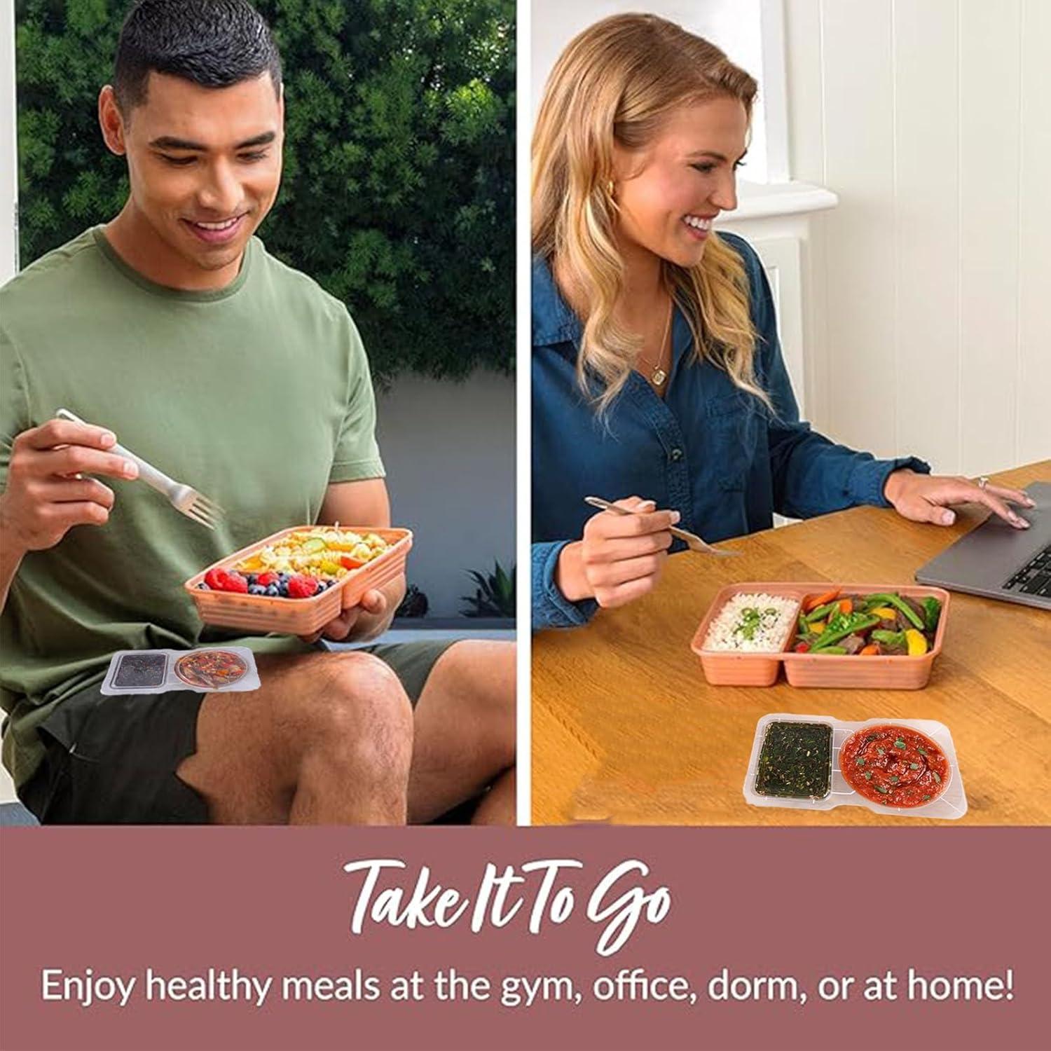 20 Contenedores Reutilizables DADAB para Snacks a Prueba de Fugas