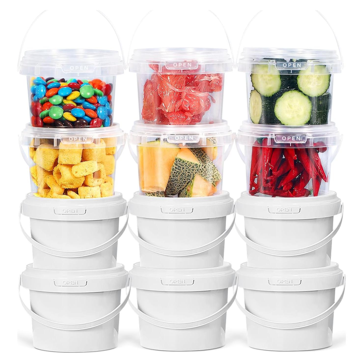 Contenedores de Alimentos 10 oz Freshware, 12 Piezas, A Prueba de Fugas