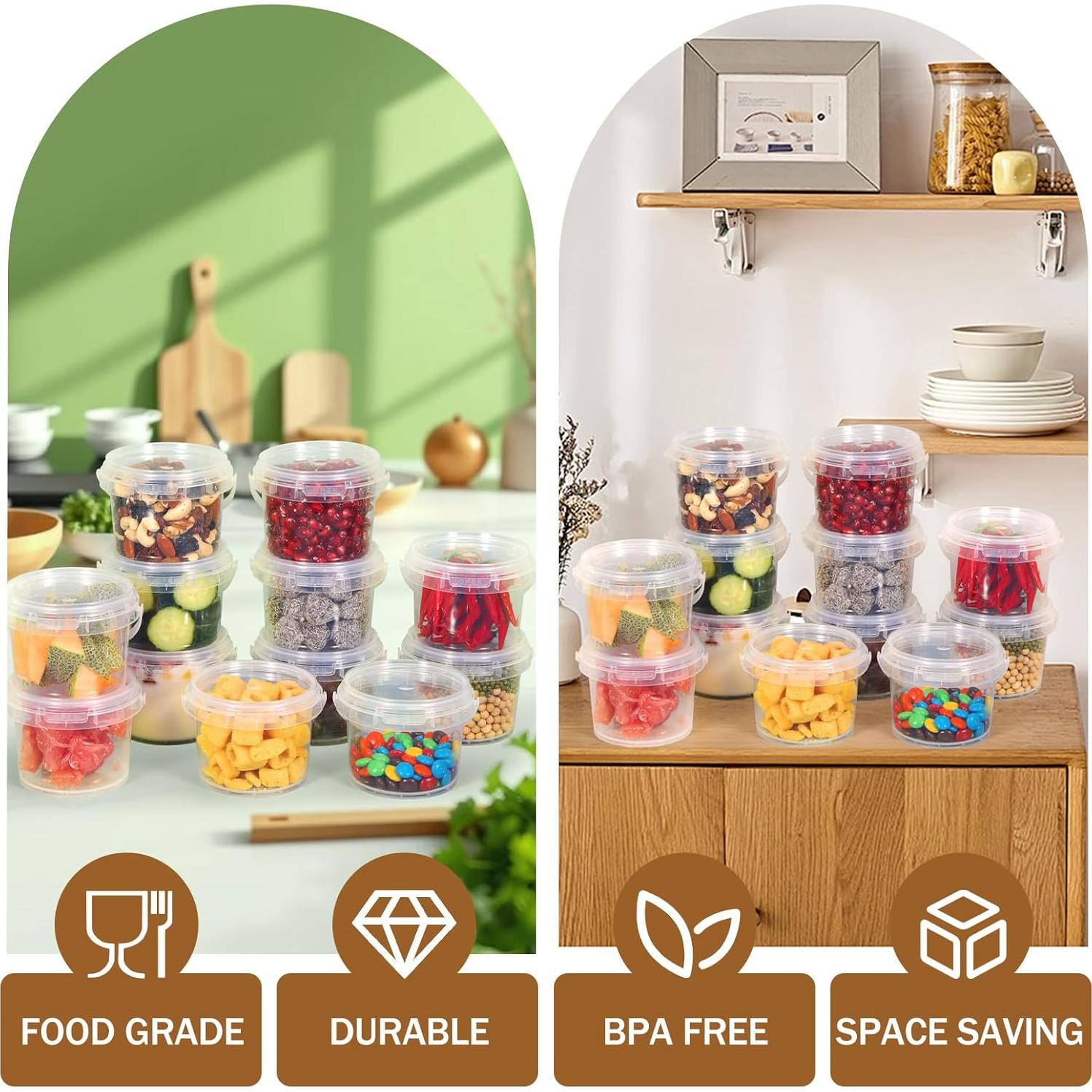 Contenedores de Alimentos 10 oz Freshware, 12 Piezas, A Prueba de Fugas