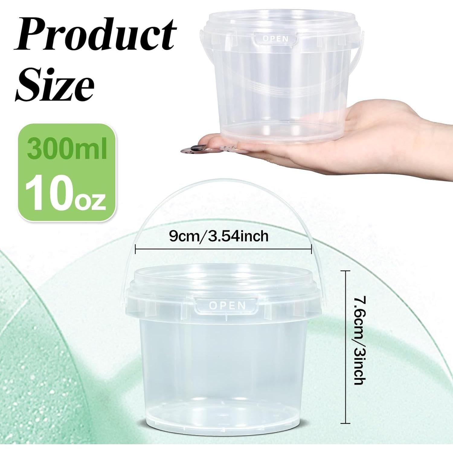 Contenedores de Alimentos 10 oz Freshware, 12 Piezas, A Prueba de Fugas