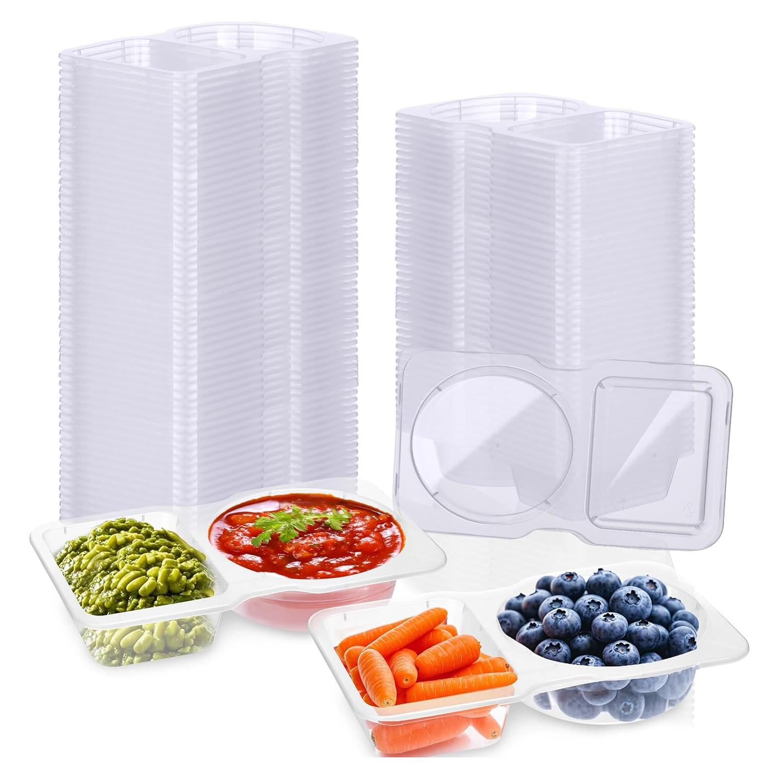 Contenedor de Condimentos Palksky 50pcs Doble Compartimento