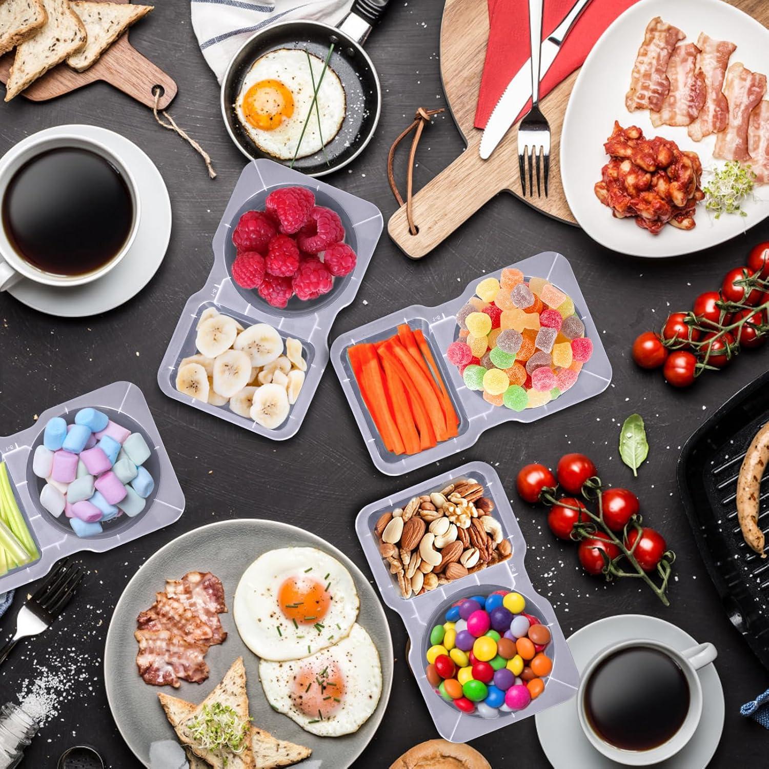 Contenedor de Condimentos Palksky 50pcs Doble Compartimento