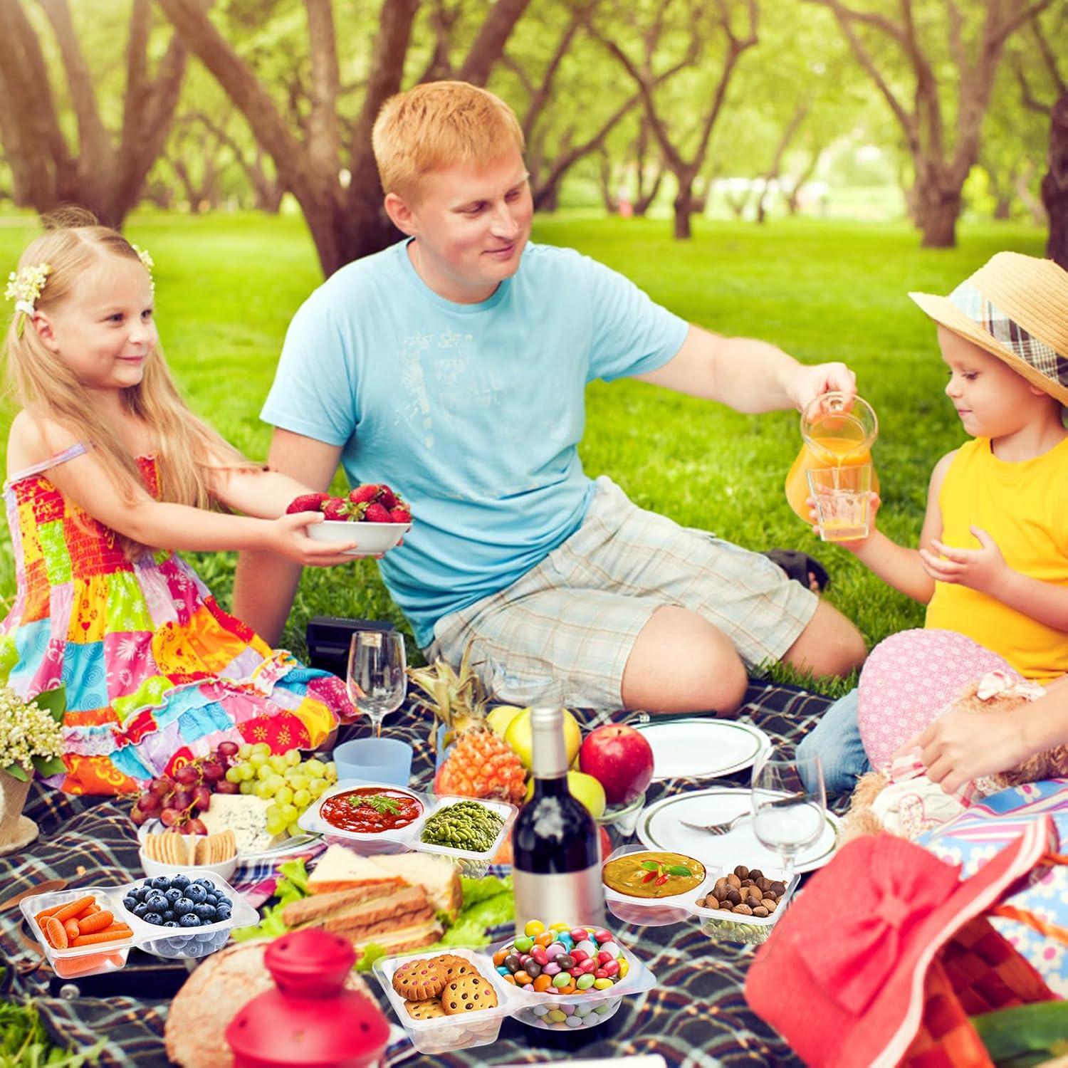 Contenedor de Condimentos Palksky 50pcs Doble Compartimento