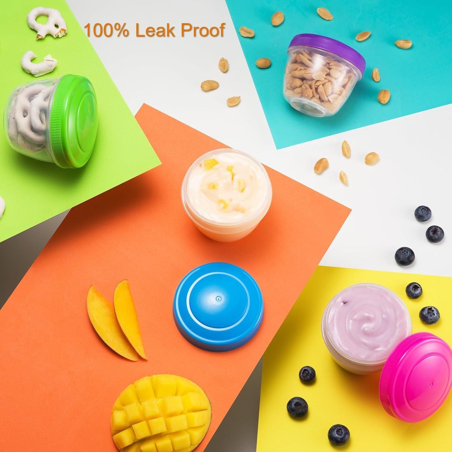 Contenedores de Snack MosJos 4 Set 135ml con Tapas - Almacenamiento