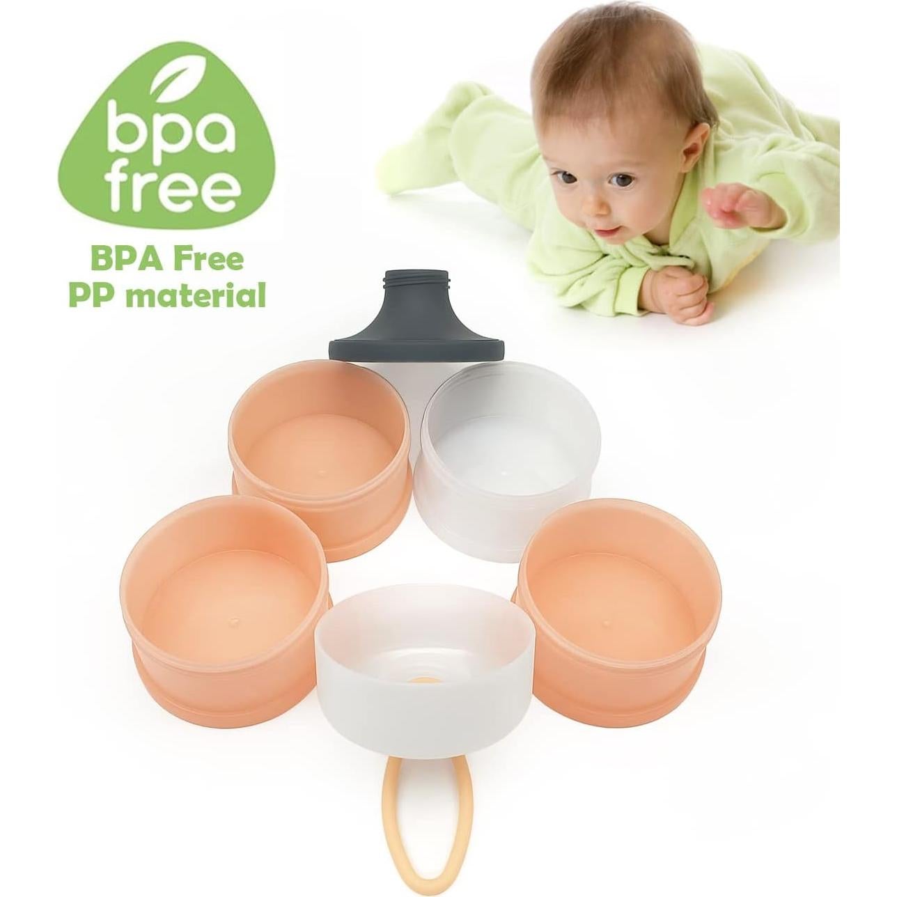 Dispensador de Fórmula para Bebés LADISO 4 Capas Libre de BPA